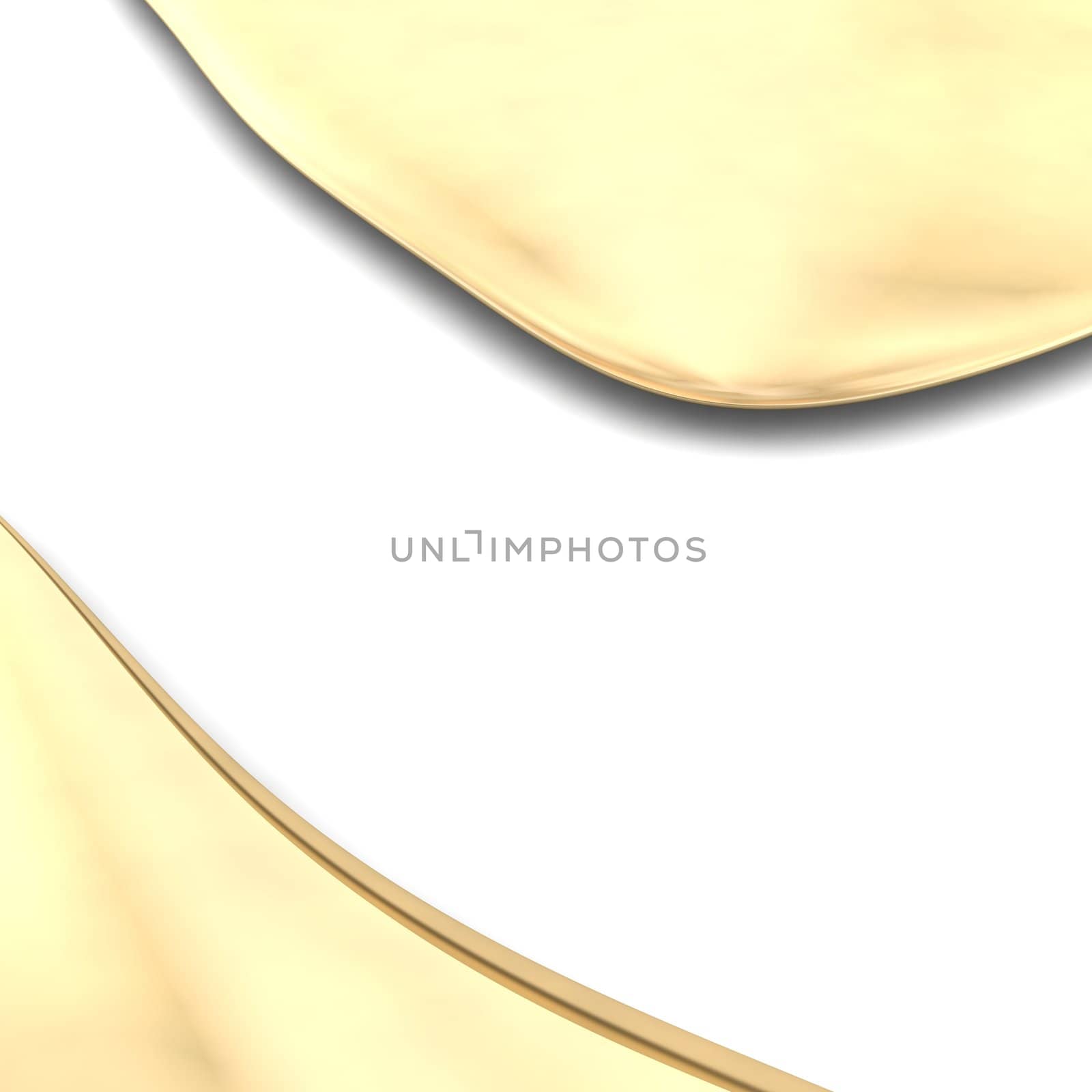 Abstract golden background. 3d rendered illustration.