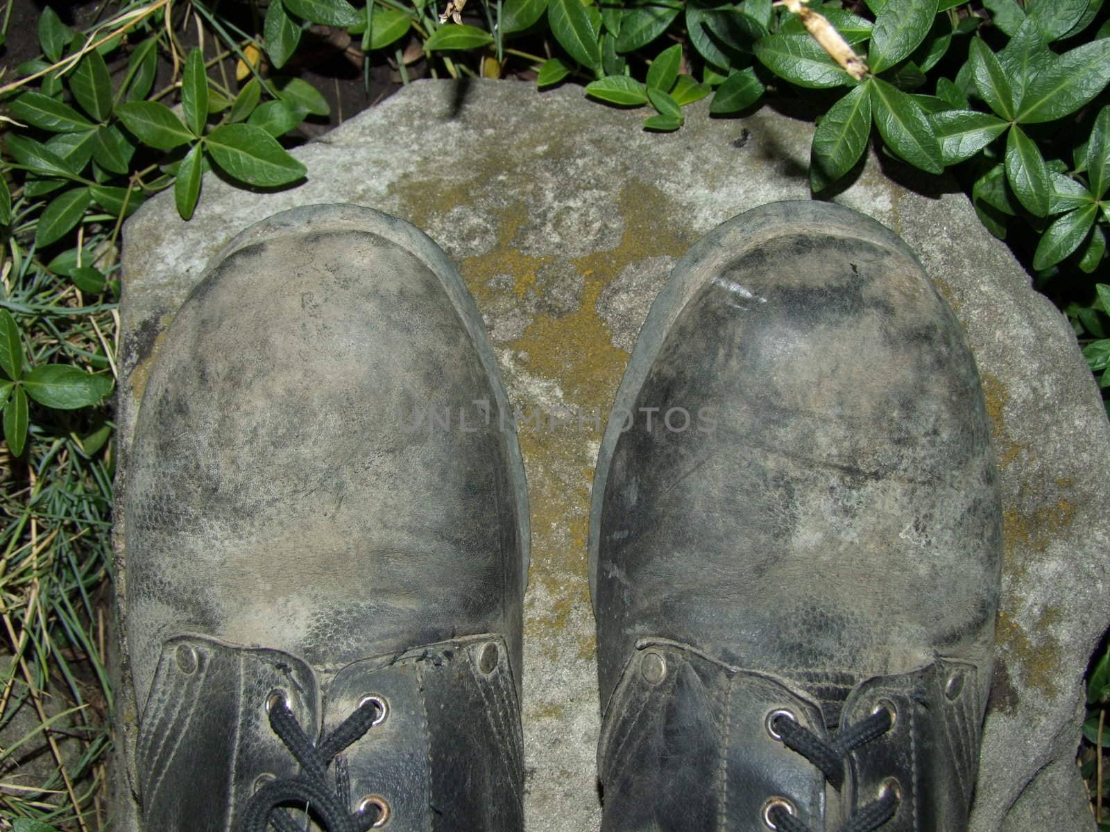 

 





















army footwear on stone