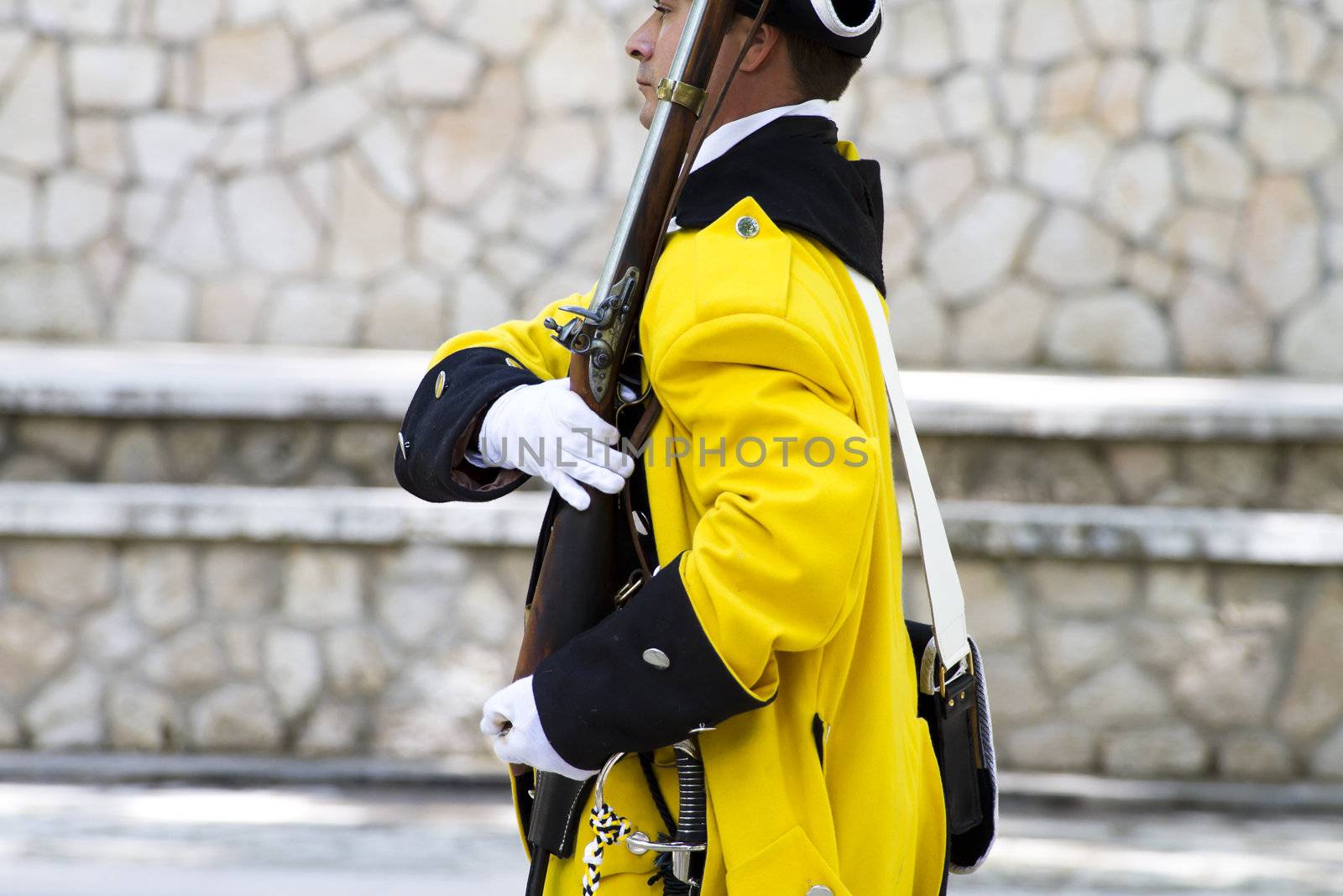 Royal Guardsman during the re-enactment of the War of Succession by FernandoCortes