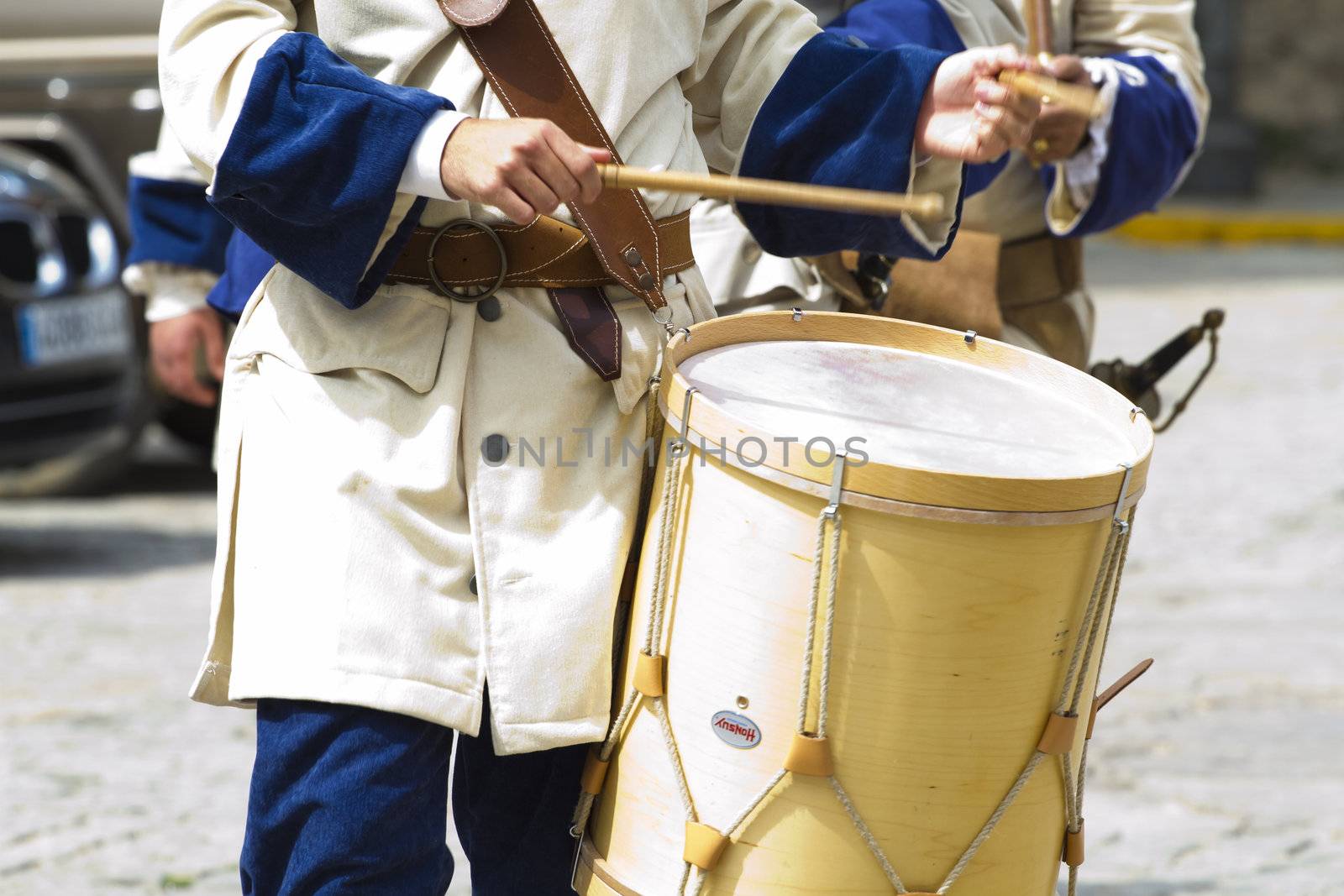 Drum battle soldier during the re-enactment of the War of Succes by FernandoCortes