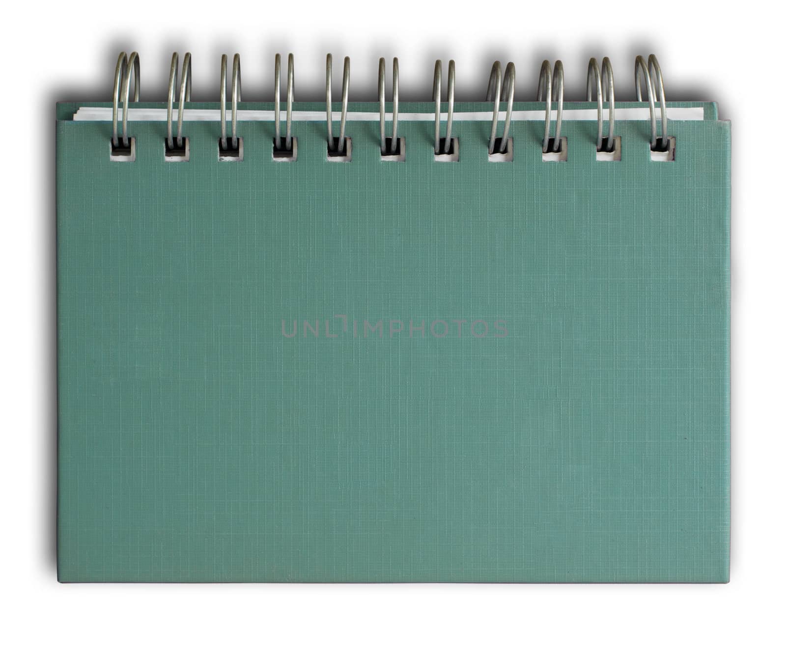 The Green cover of Note book Horizontal