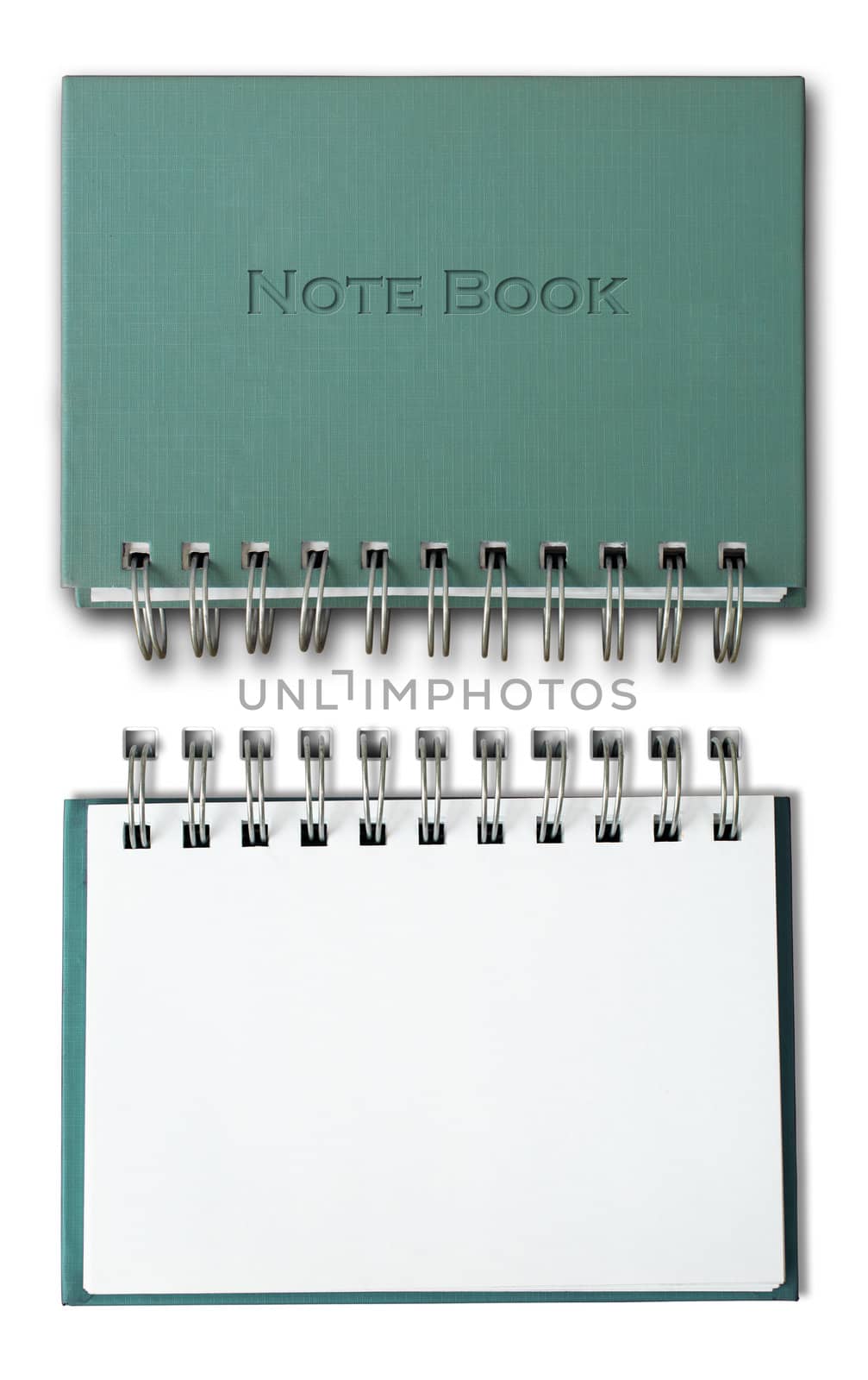 The Green cover of Note book Horizontal