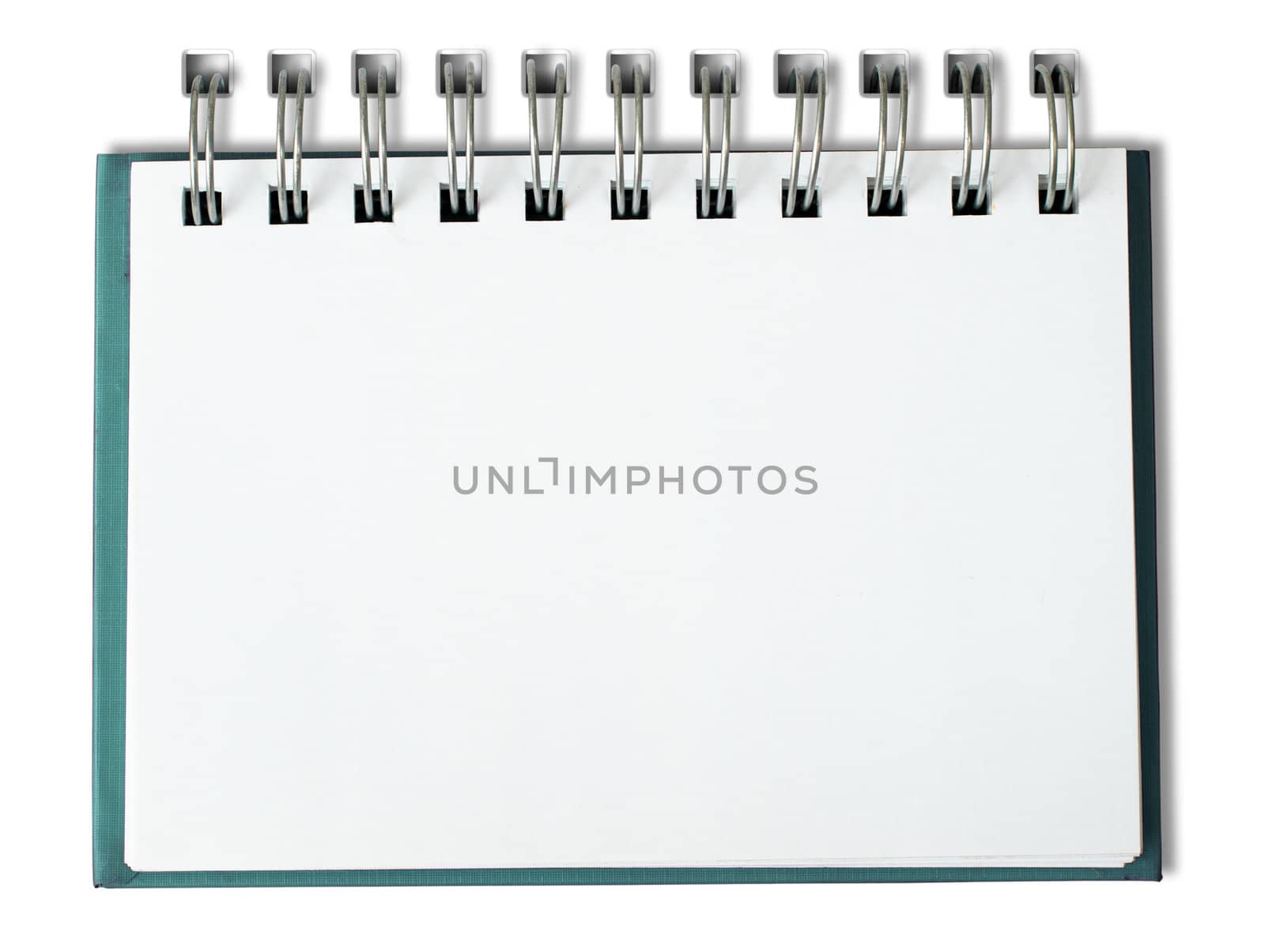 Green Notebook horizontal single page