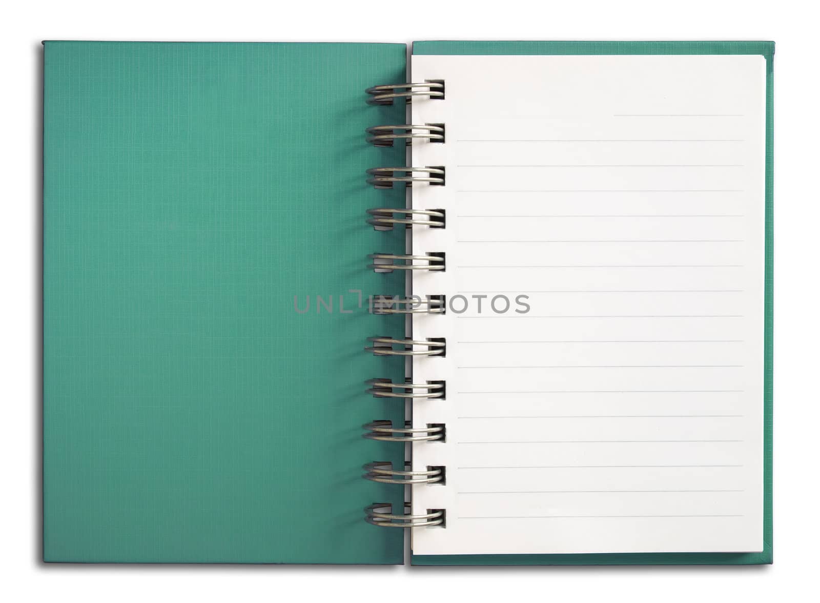 Notebook vertical single white page by nuttakit