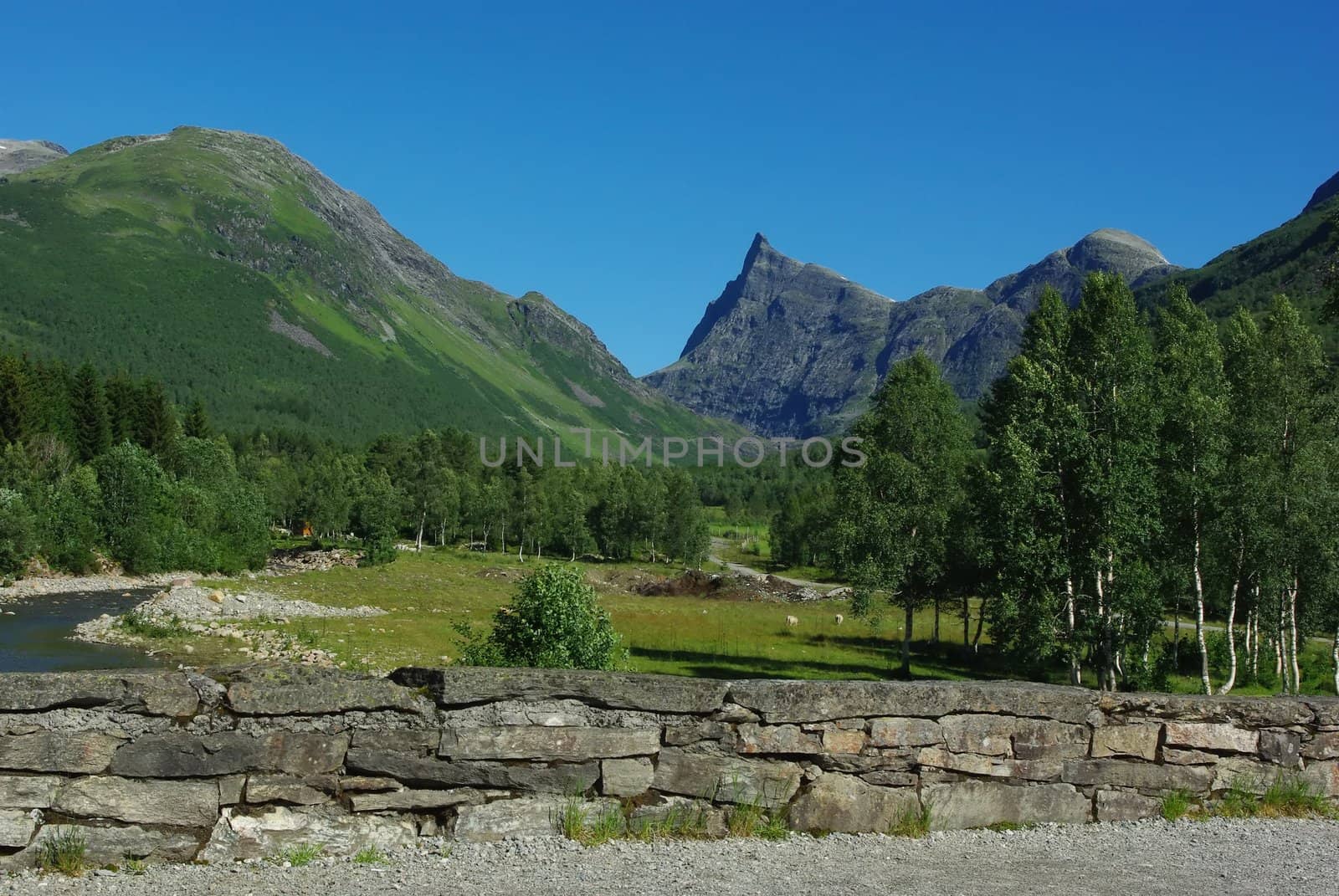 Beautiful Norway mountain landscape by Vitamin