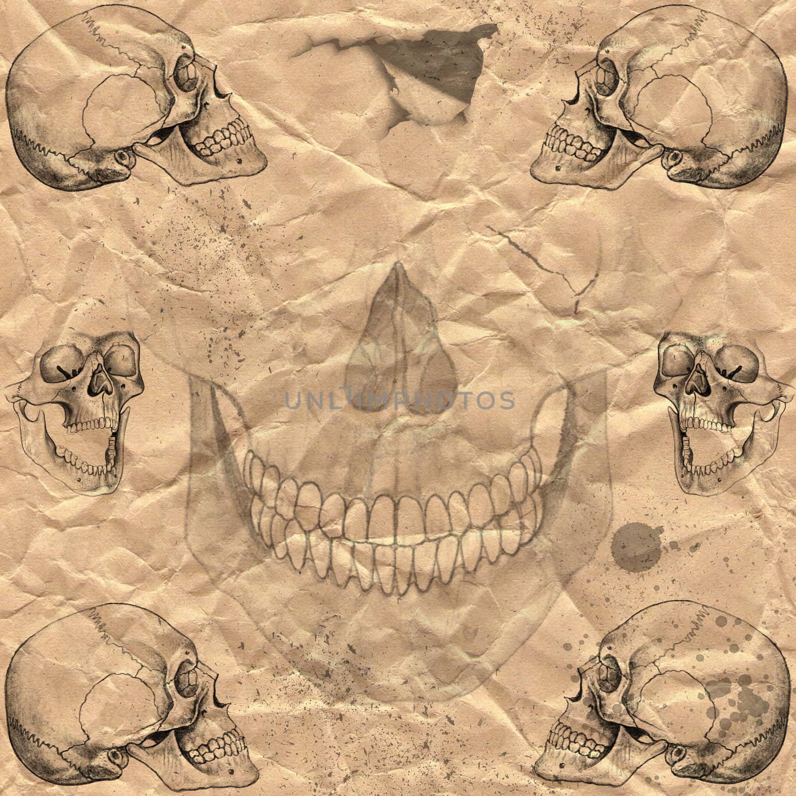 Image of the Halloween background in grunge style