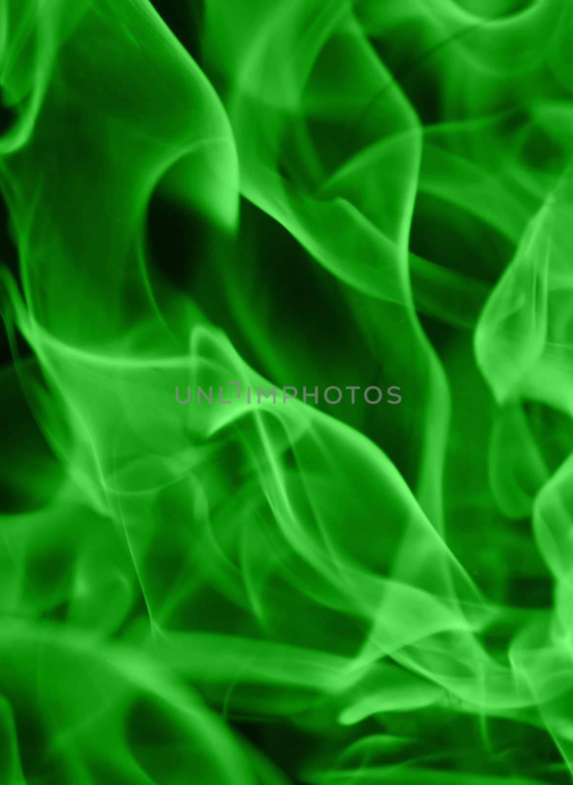 Green fire background by vvvera