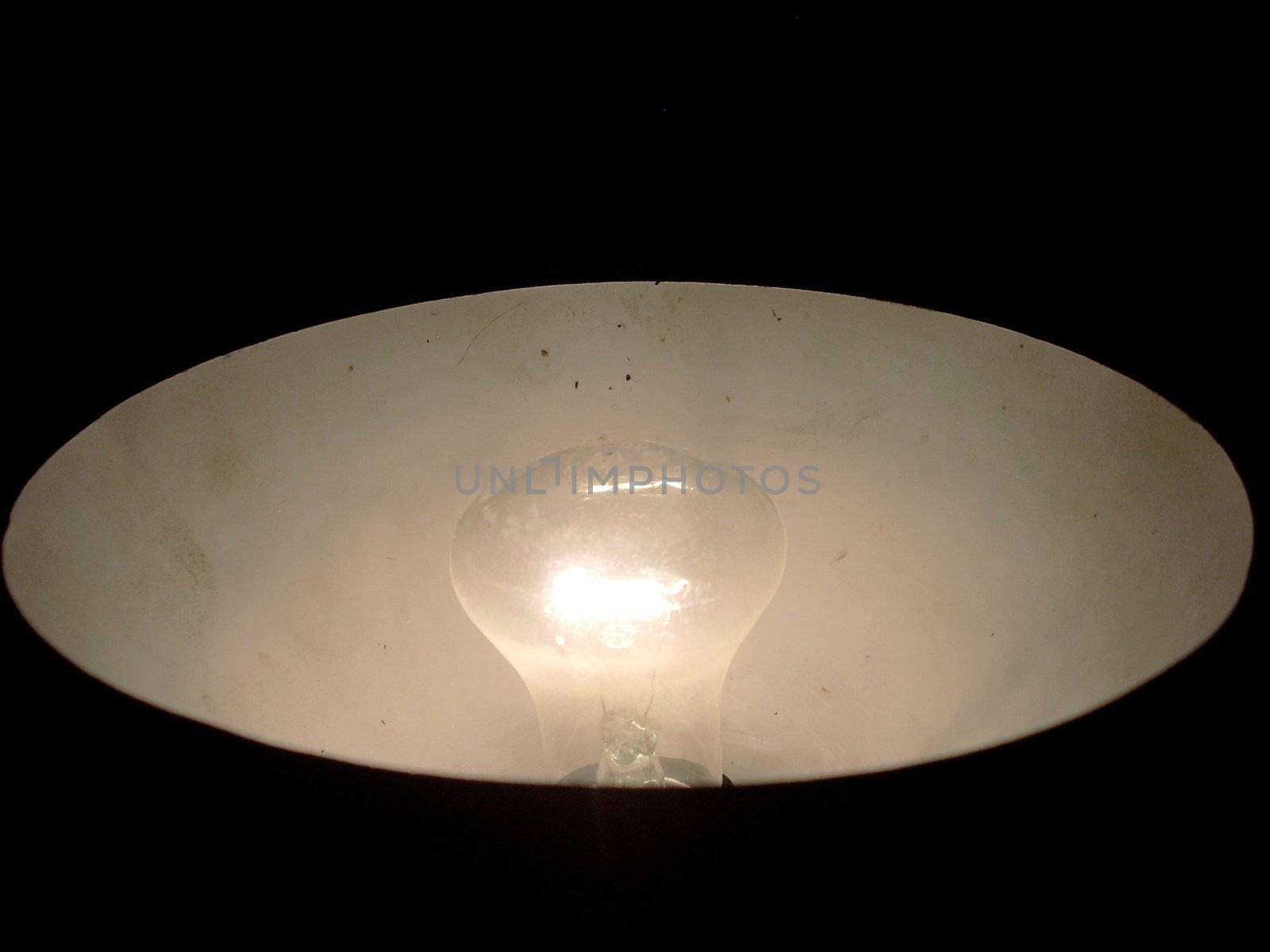 A photograph of lightening filament lamp