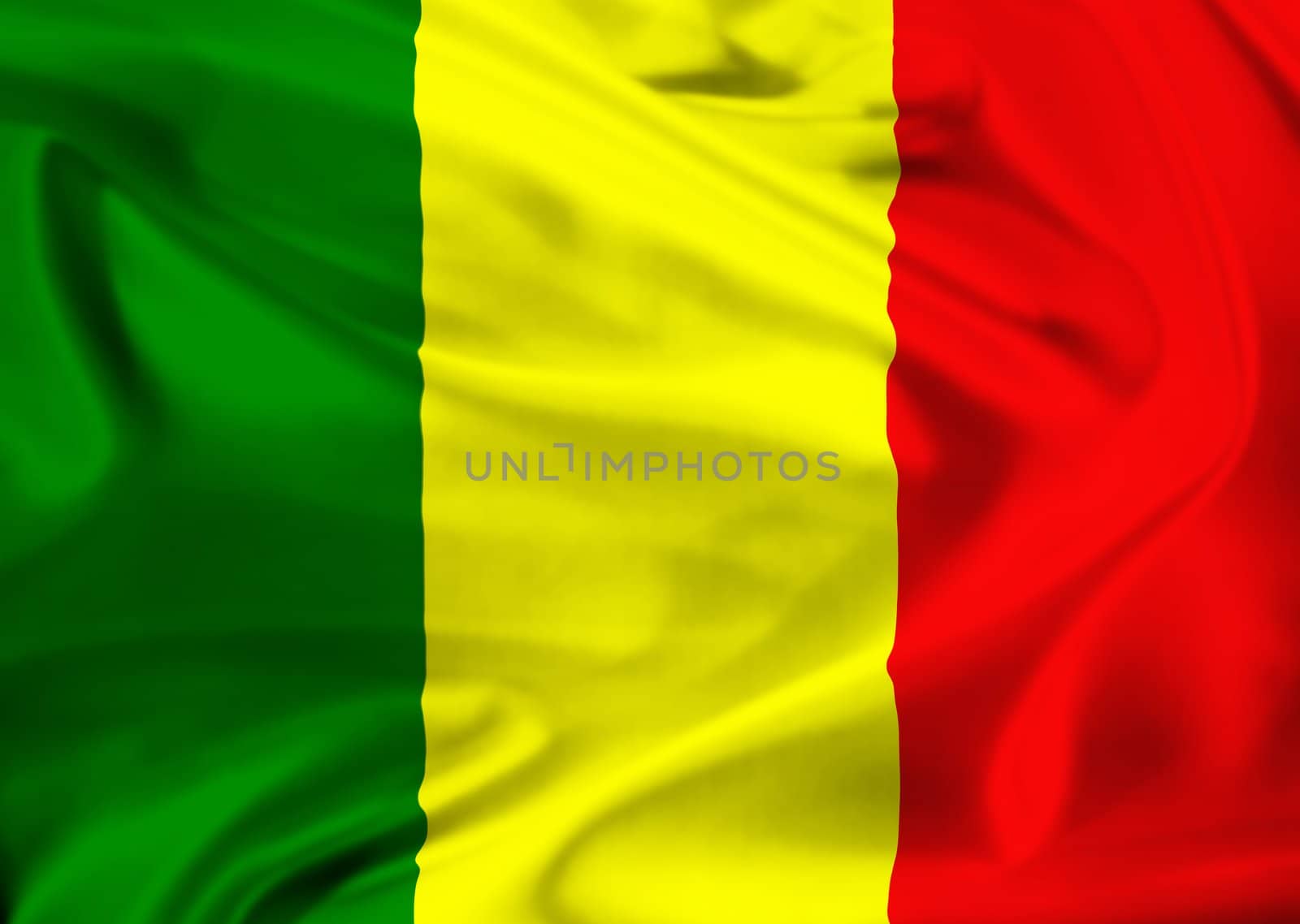 national flag of Mali by vospalej
