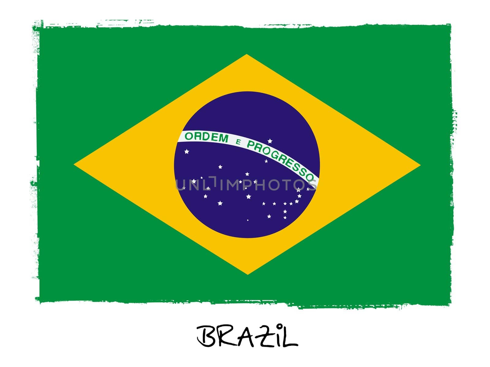 national flag of Brazil by vospalej