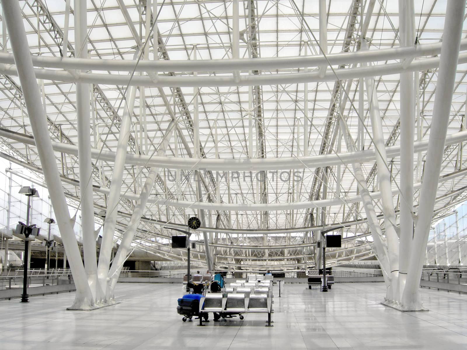 Airport lounge in arrivals and departures area