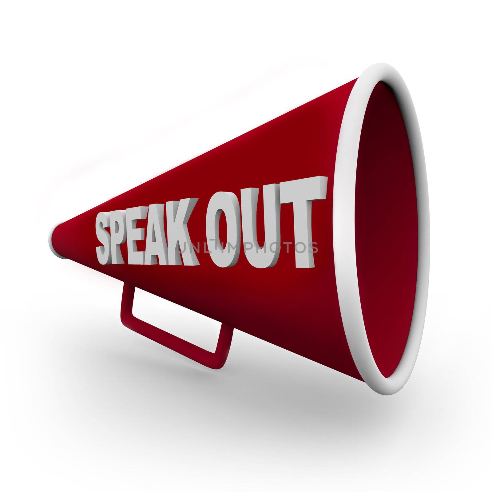 Speak Out - Red Bullhorn by iQoncept
