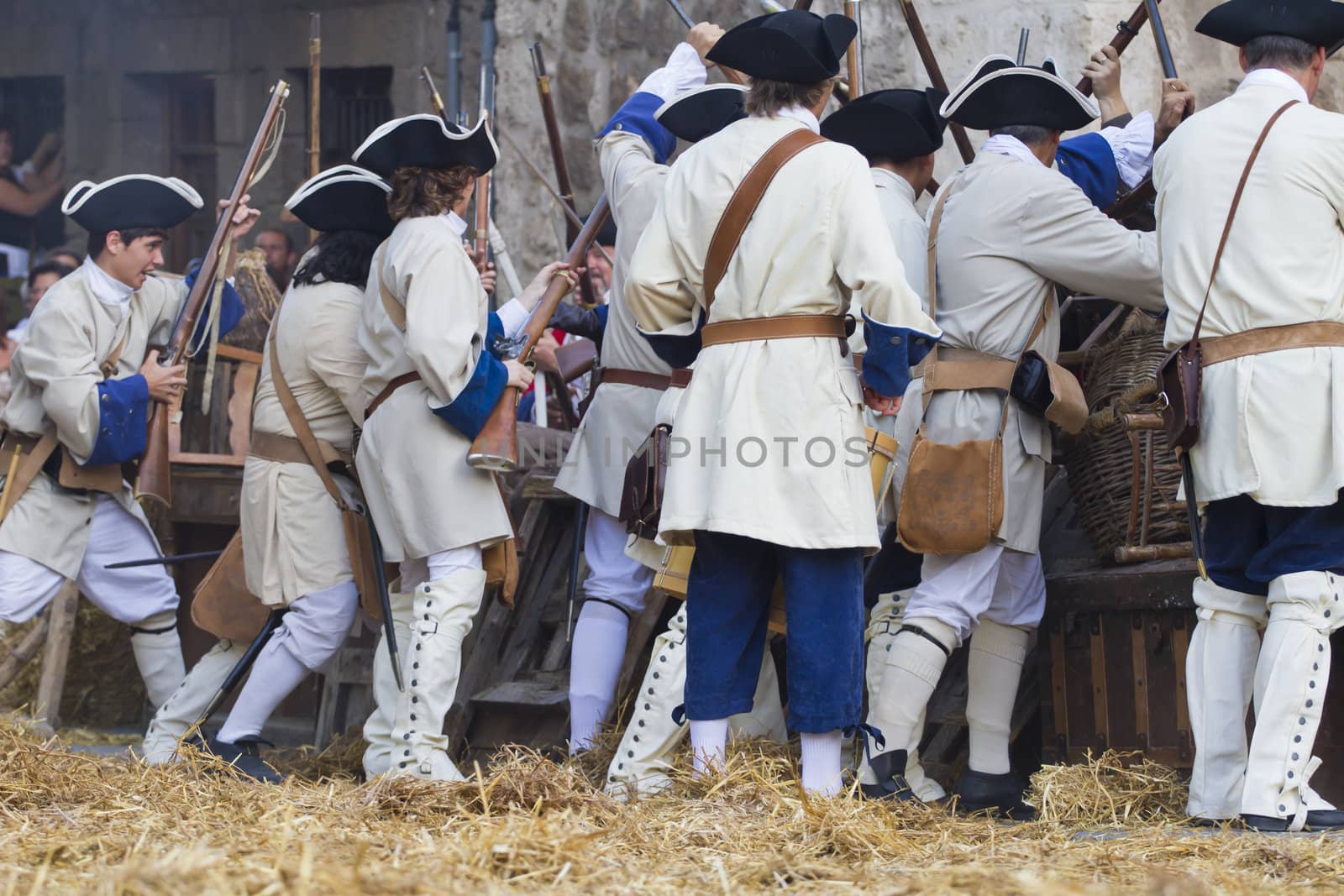 Defence and attack the castle during the re-enactment of the War by FernandoCortes