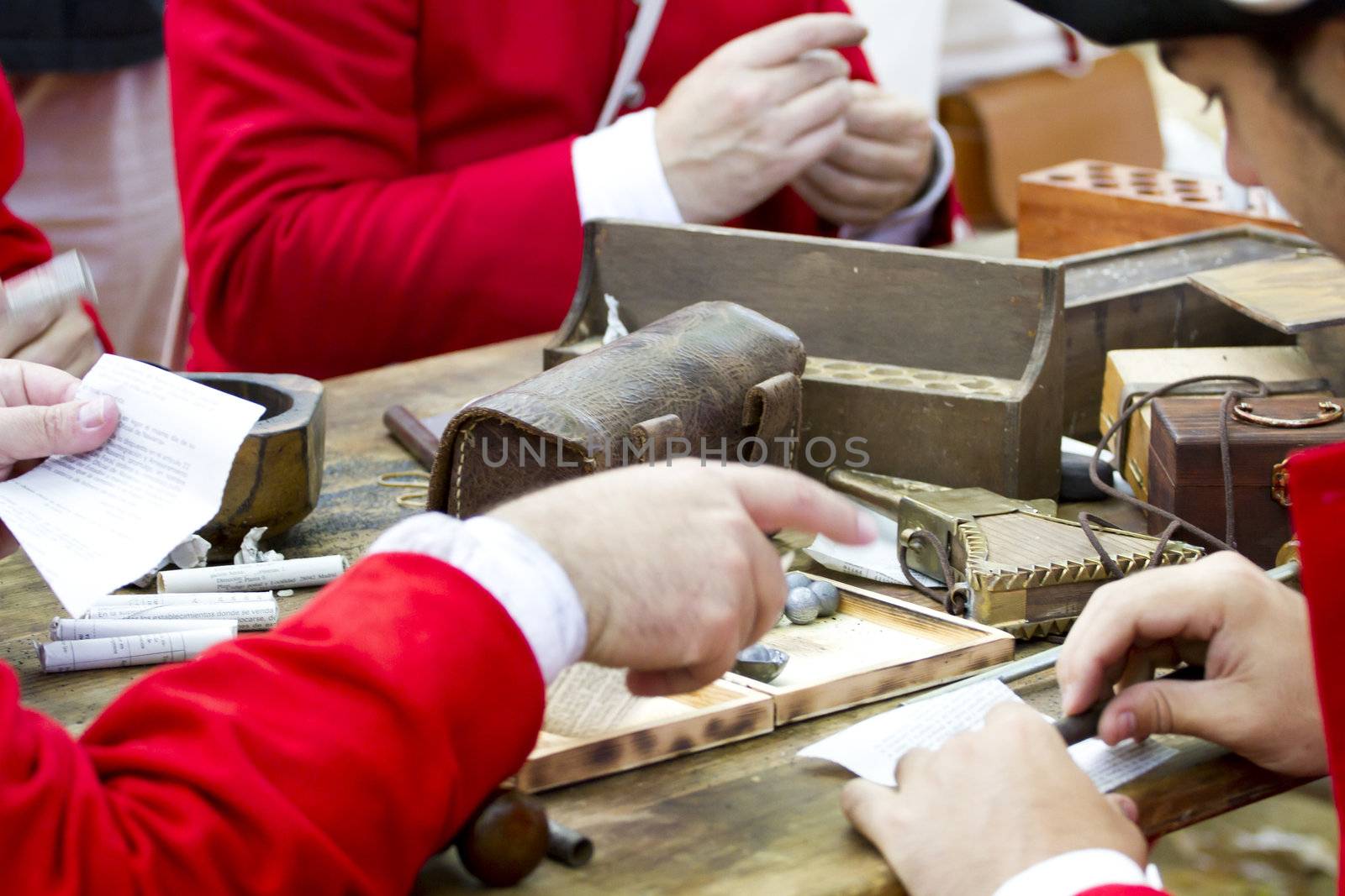 Soldiers preparing ammunition during the re-enactment of the War by FernandoCortes