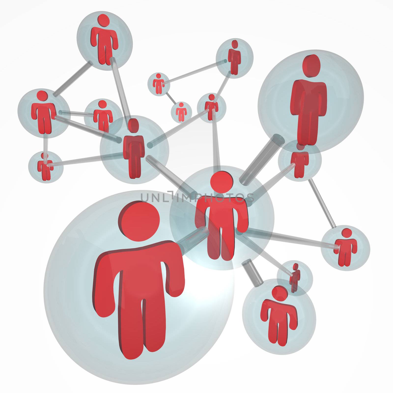 Social Network Molecule - Connections by iQoncept