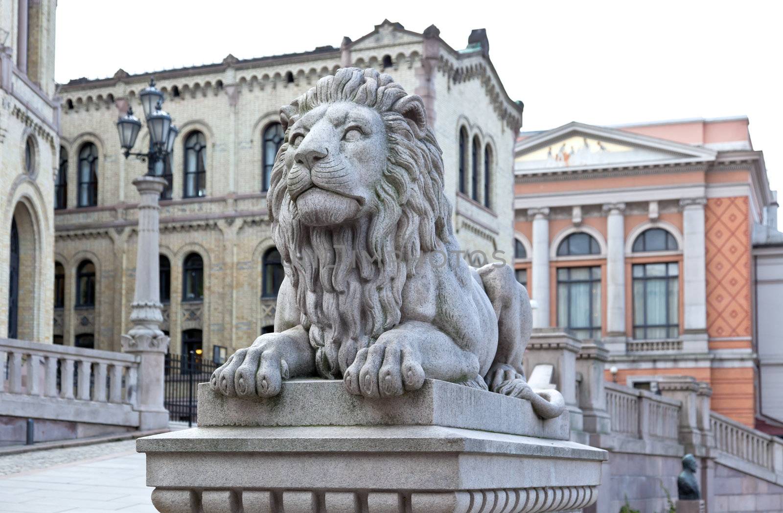 Stortinget (Parliament) in central Oslo City, Norway 