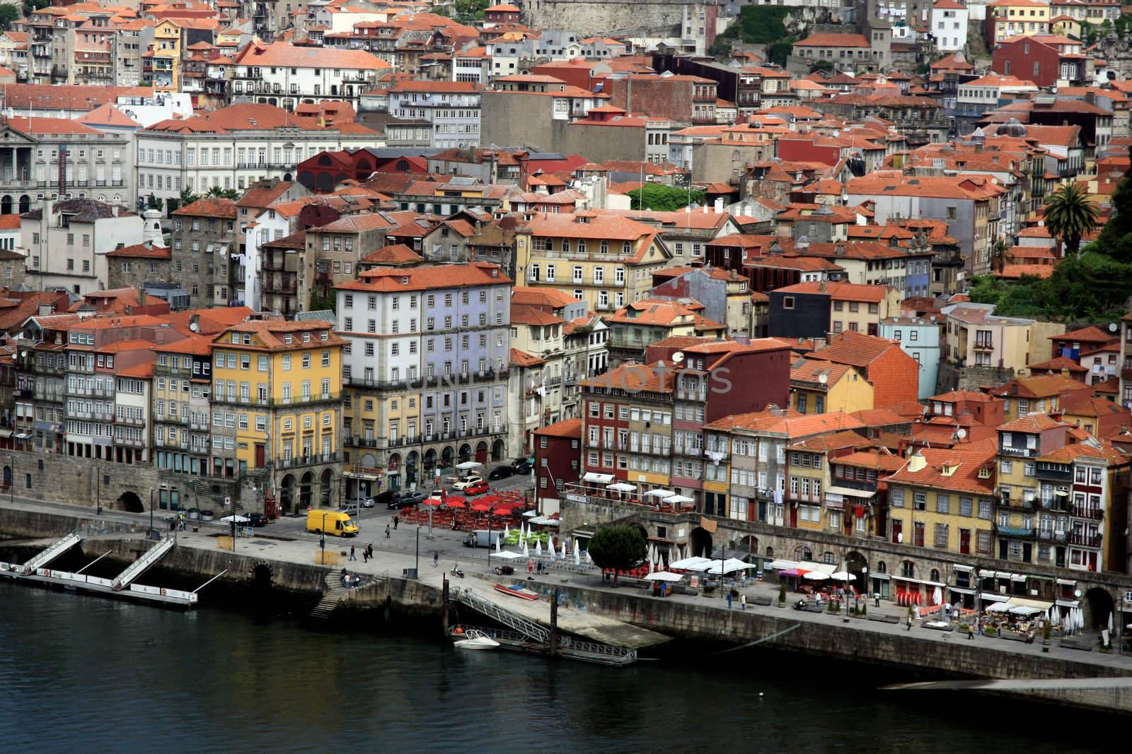 View of the downtown area of the city of Porto, Portugal.
