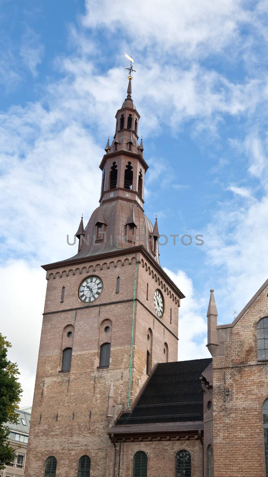 The Domkirken church in central Oslo by gary718
