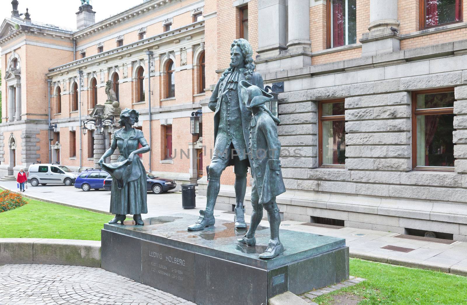 The National Theater in central Oslo, Norway. 