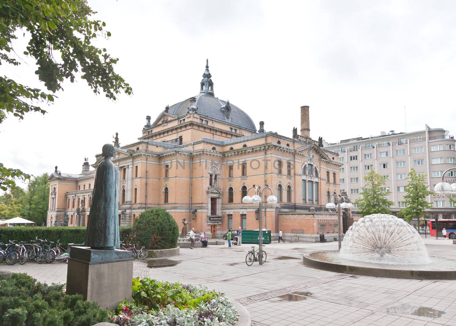 The National Theater in central Oslo, Norway. 