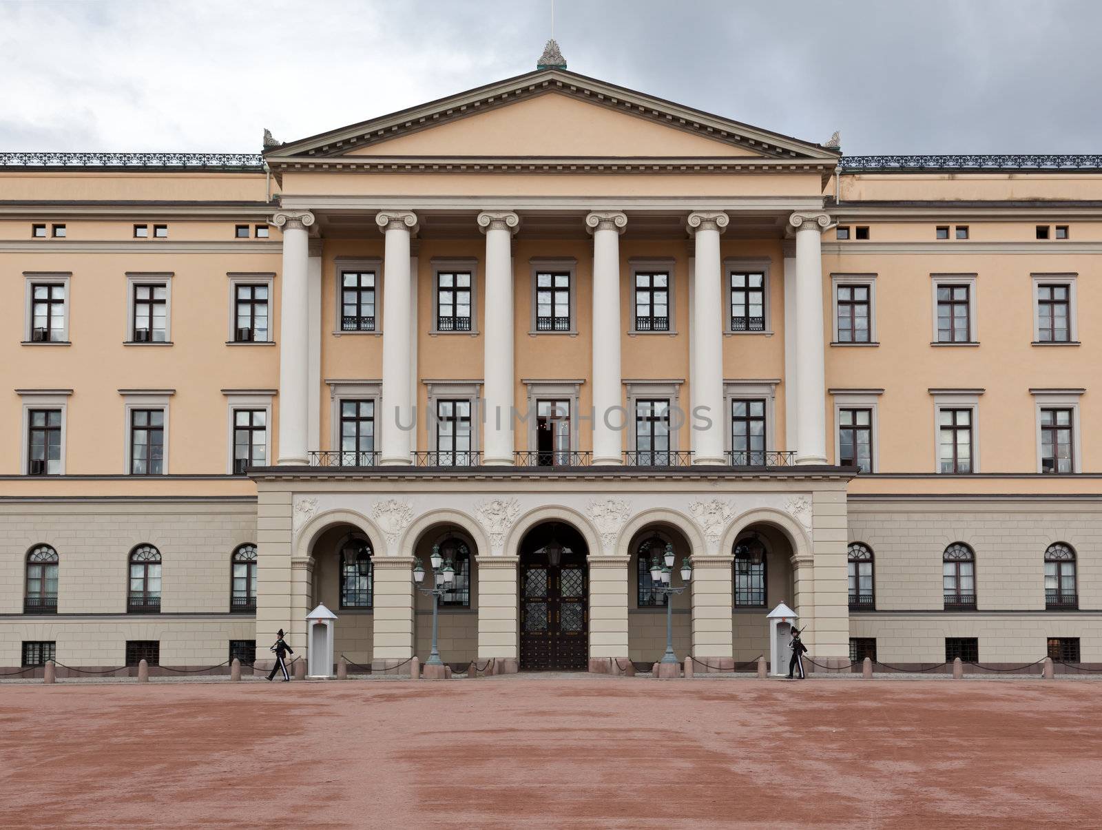 The National Theater in central Oslo, Norway. 