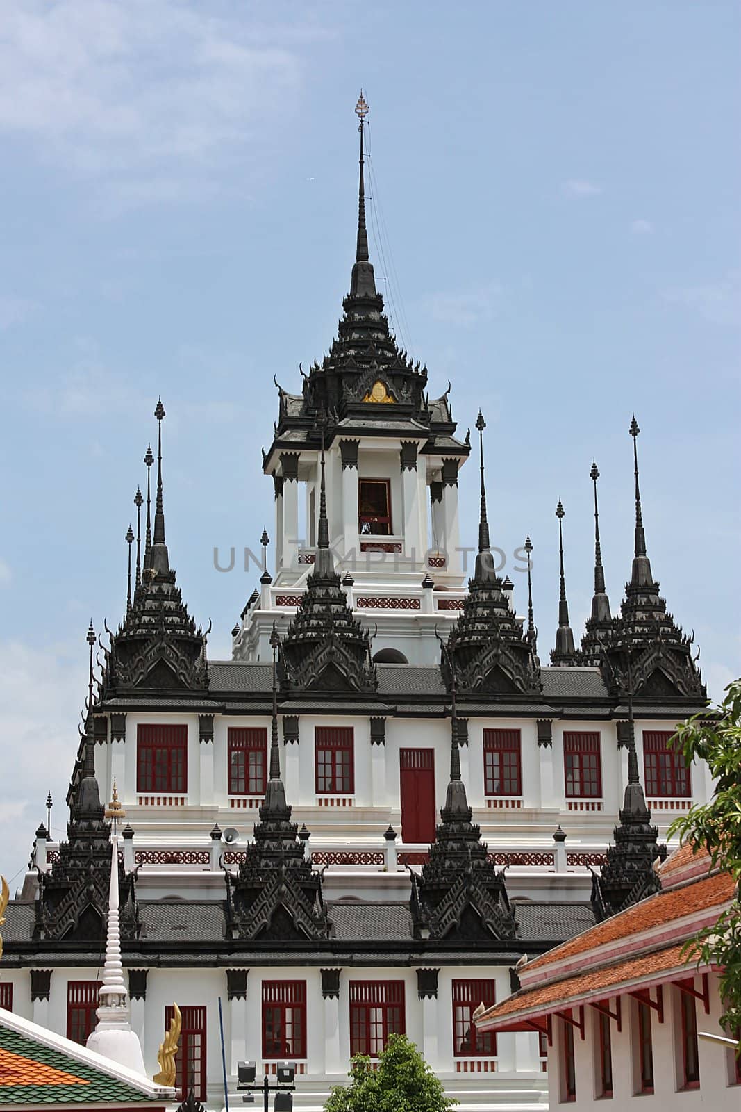 The temple it's in Bangkok city.