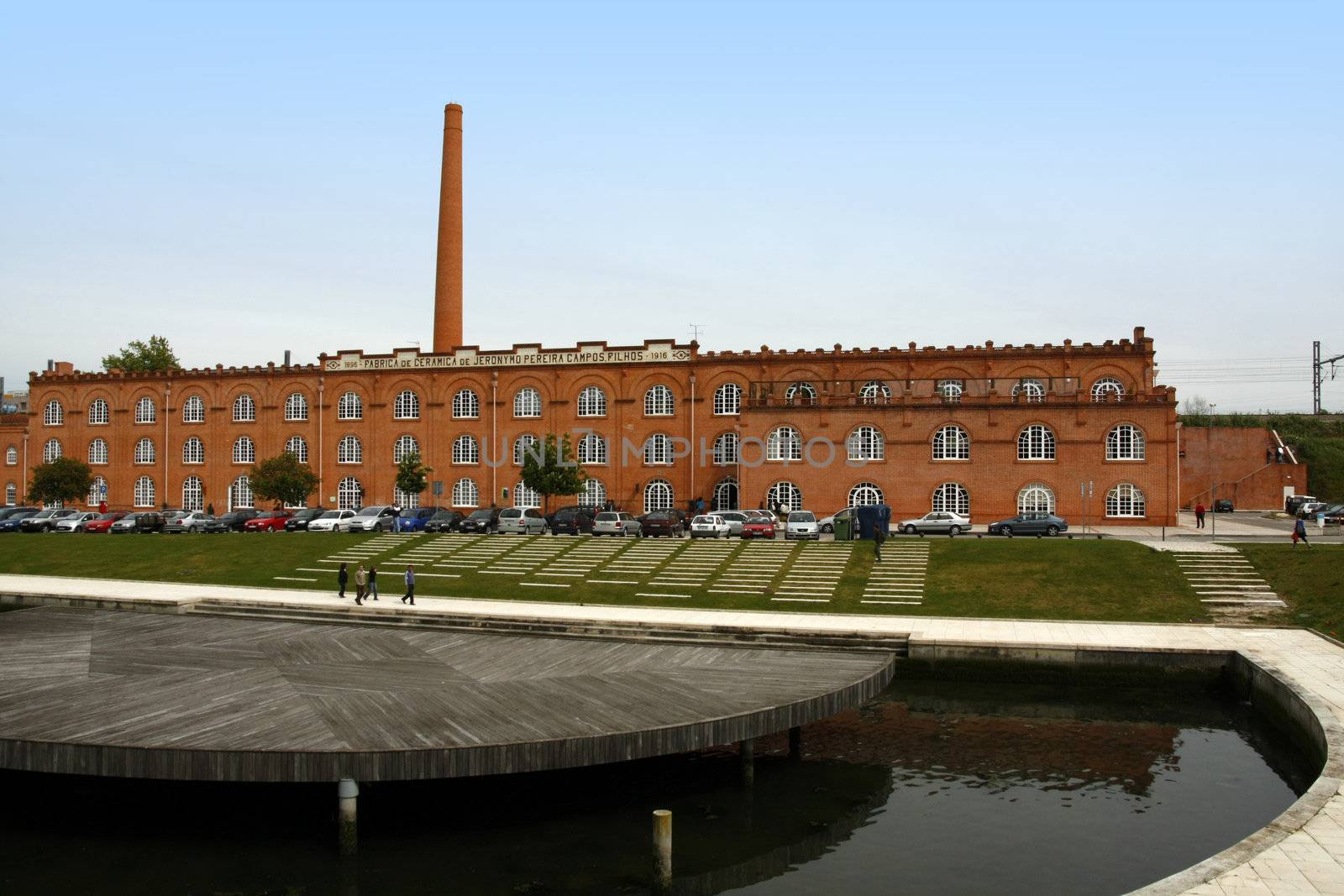 View of the Cultural and Congress Center monument of Aveiro city in Portugal.
