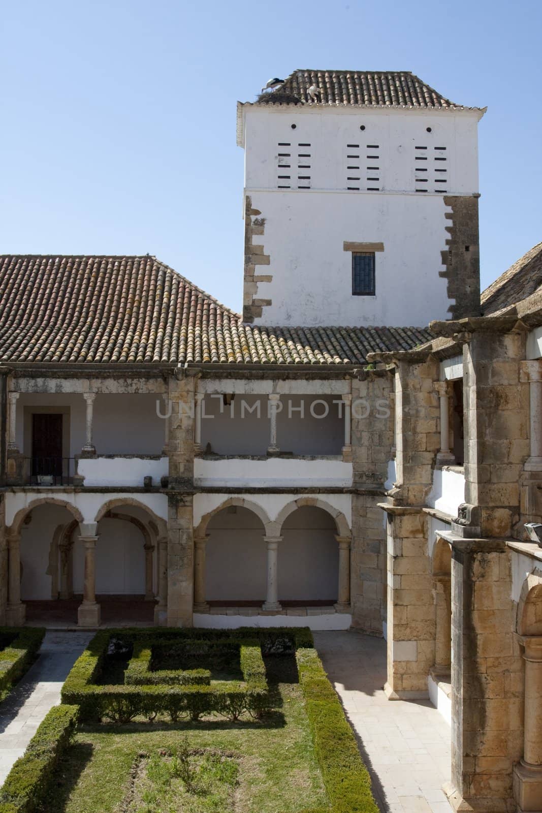 Interior view of the convent Nossa Senhora da Assuncao in Faro, Portugal.