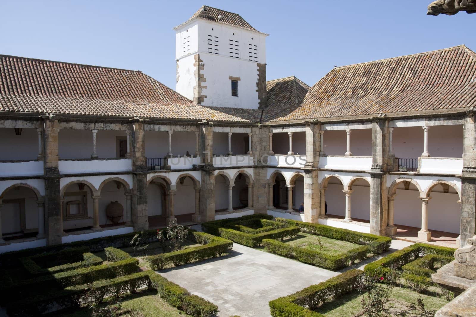 Interior view of the convent Nossa Senhora da Assuncao in Faro, Portugal.