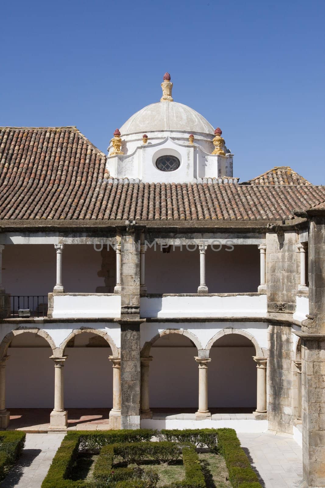 Interior view of the convent Nossa Senhora da Assuncao in Faro, Portugal.