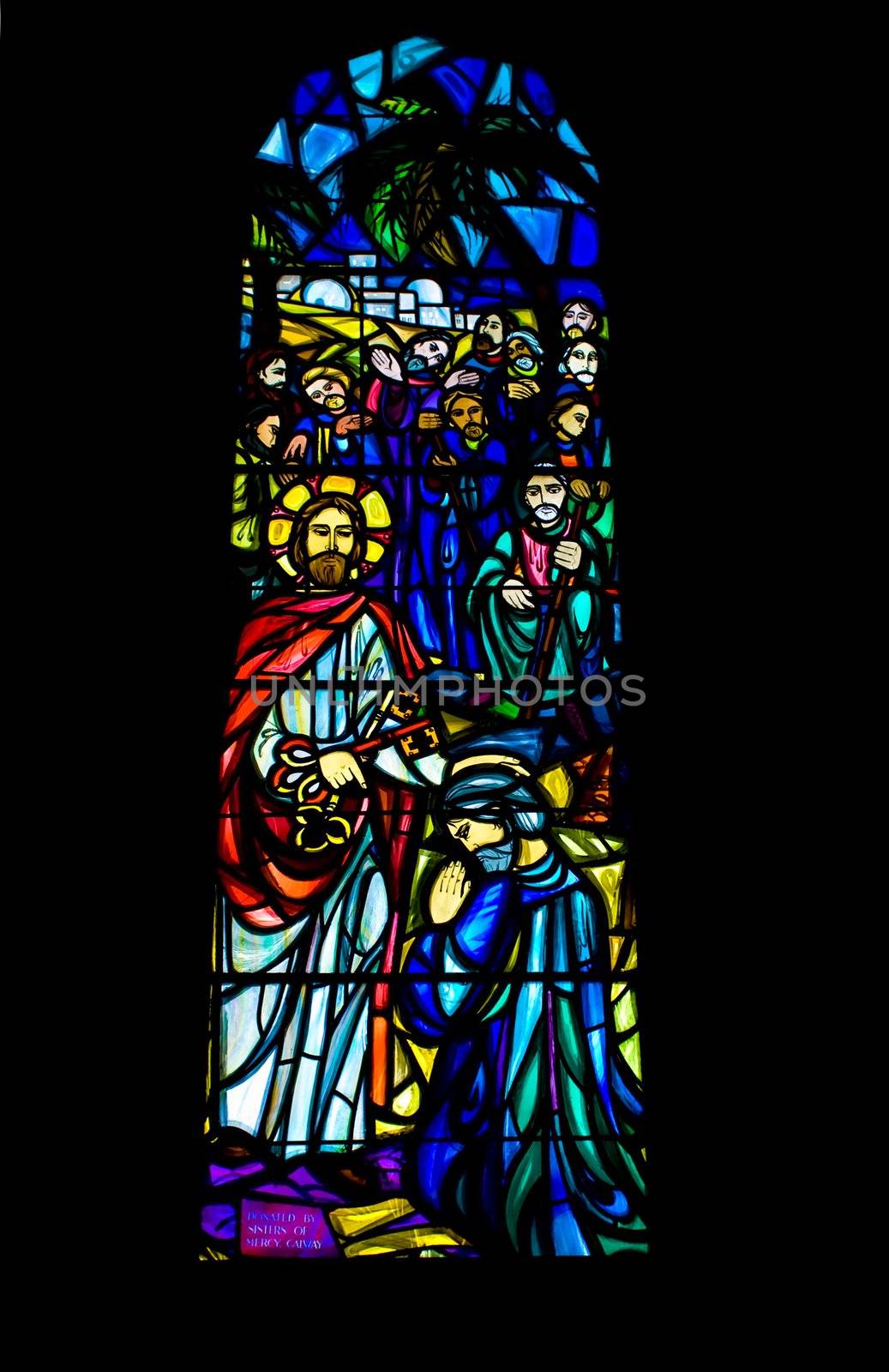 Religious Stained Glass Window by sbonk