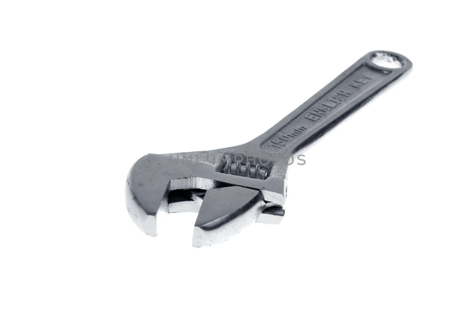 Chrome english key isolated on white background.