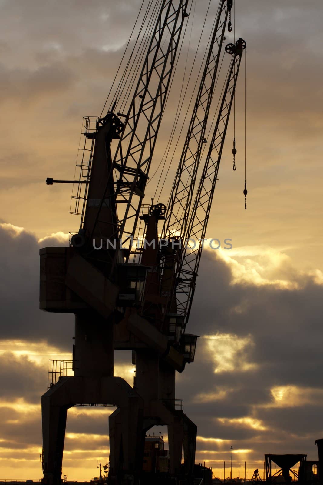 harbor cranes by membio