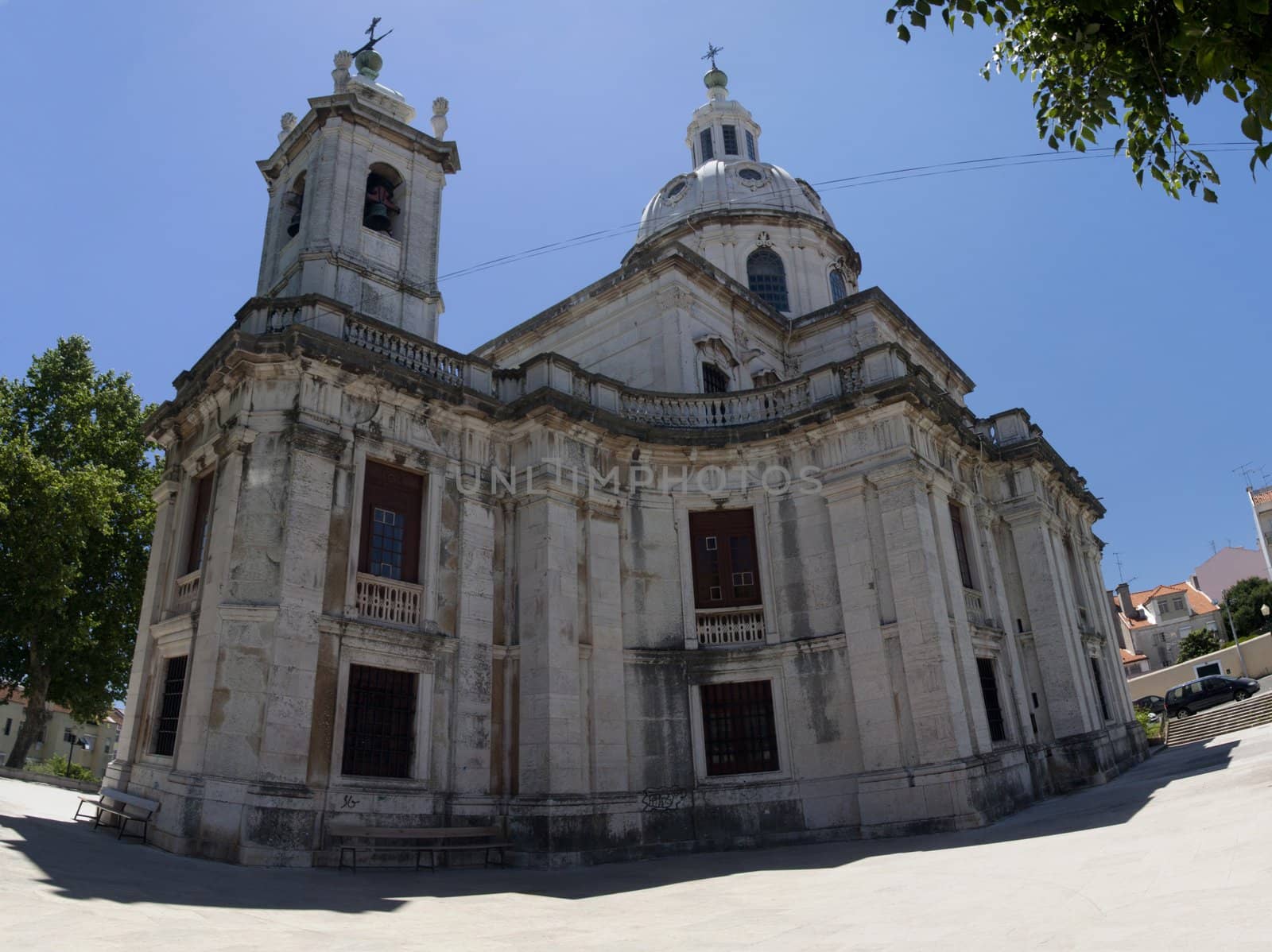 View of the Church of Memory, located on Lisbon, Portugal.