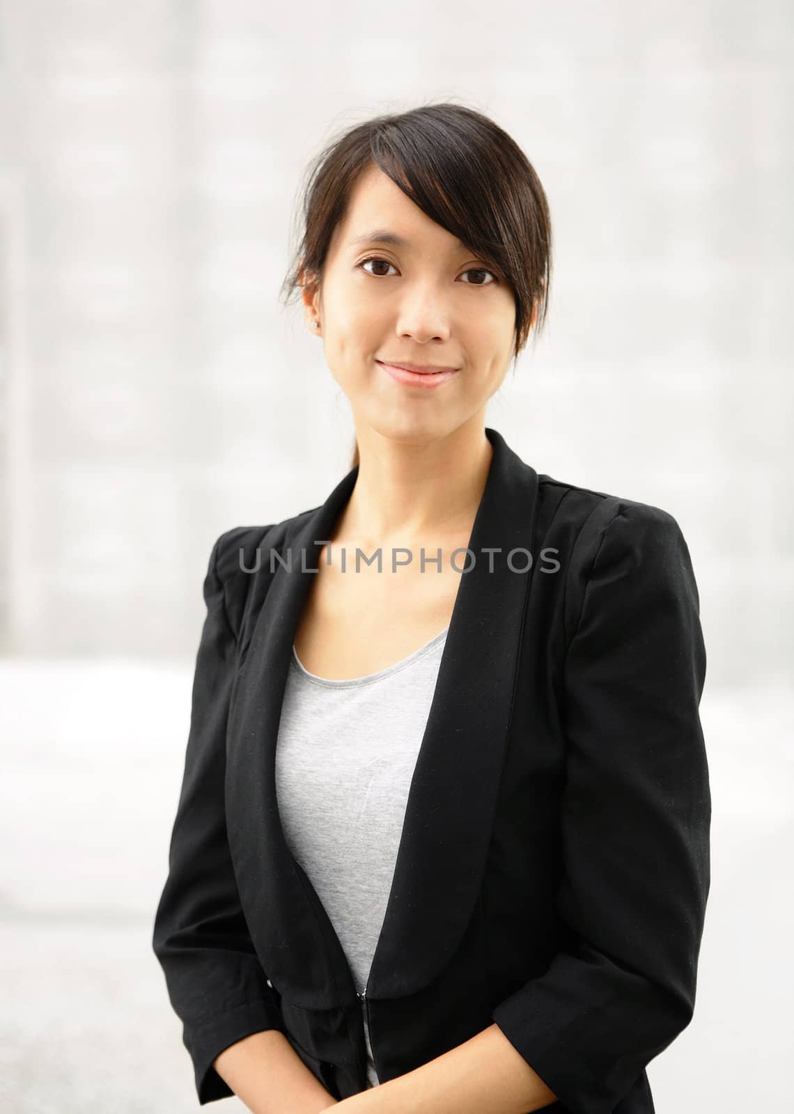 young asian business woman by leungchopan