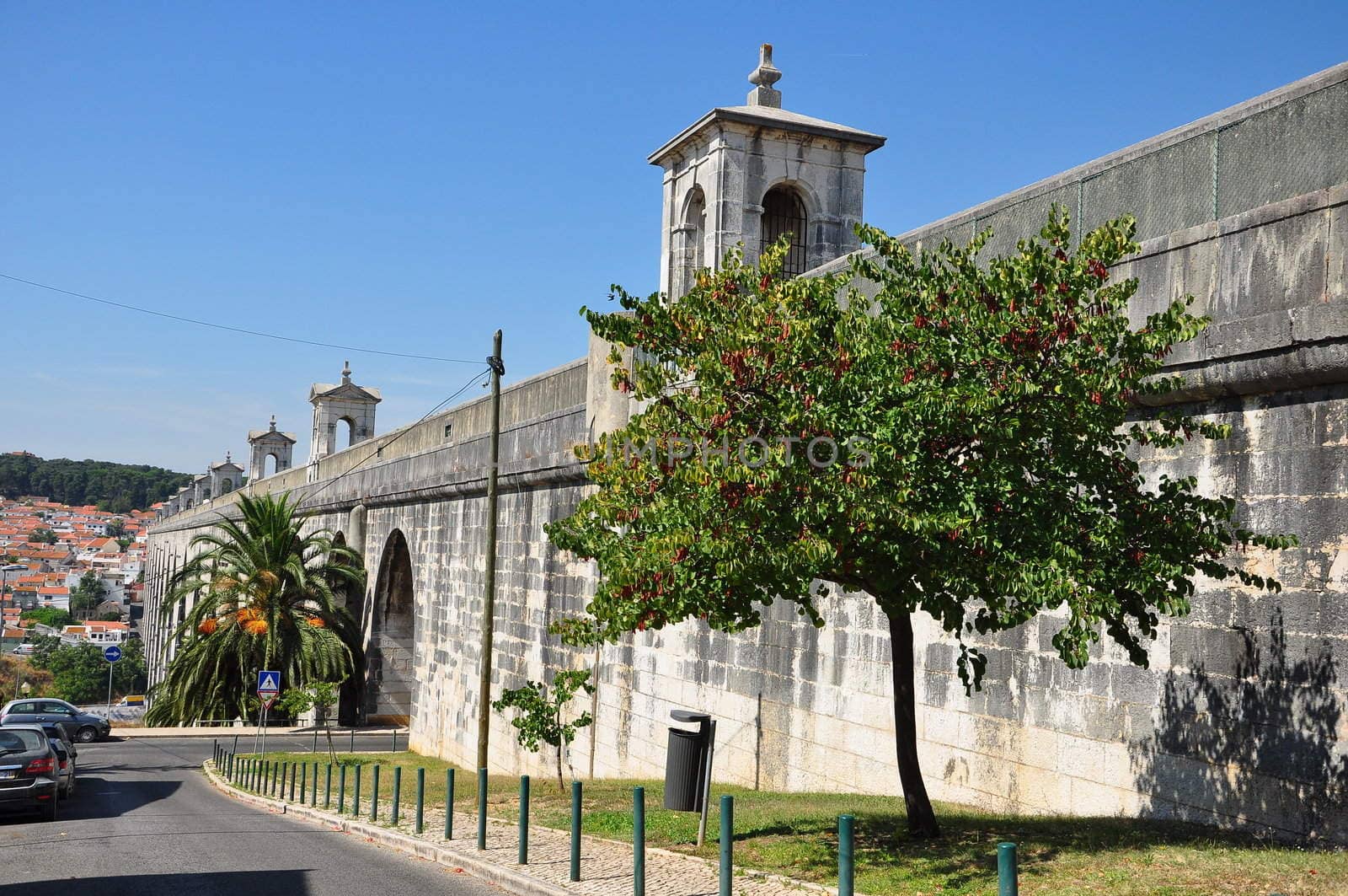 Historical water in the city of Lisbon built in the 18 th century, Portugal