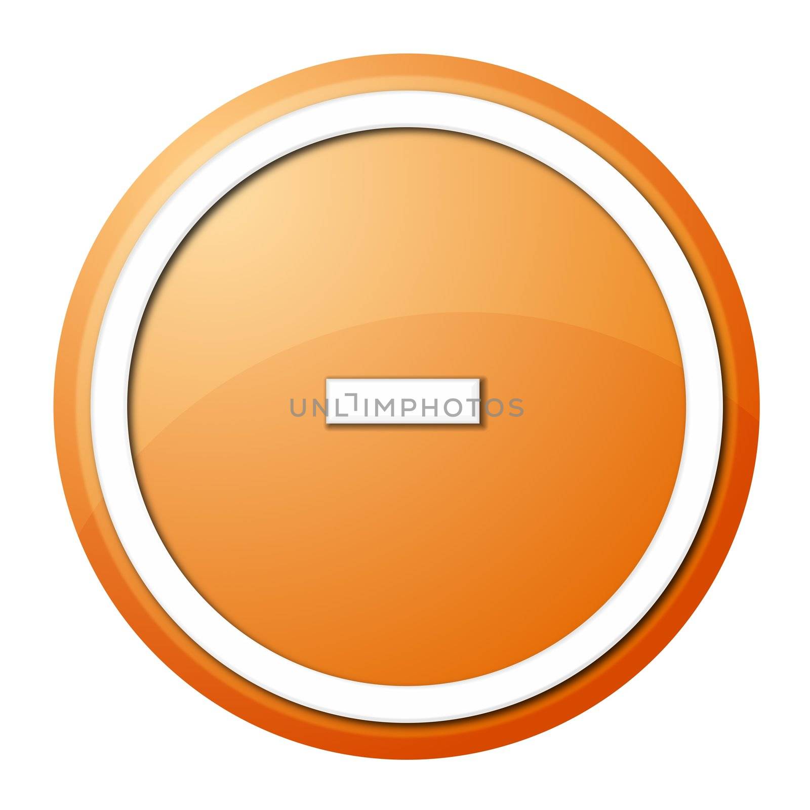 round minus button with white ring for web design and presentation