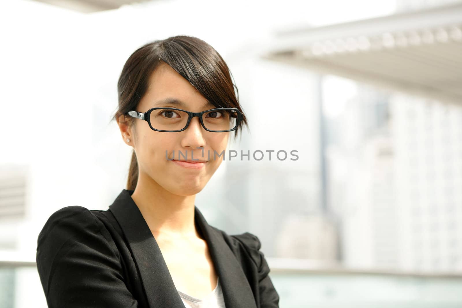 young business woman by leungchopan