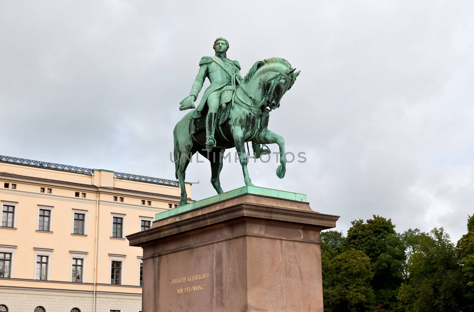 Slottet Royal Palace in central Oslo, Norway 