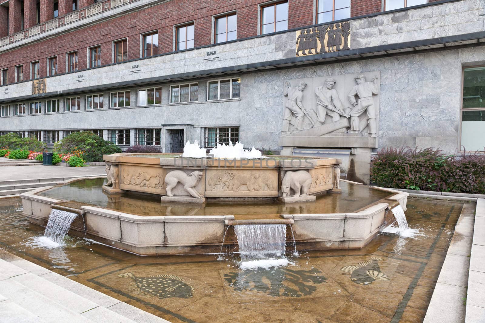 Osla City Hall in central Oslo Norway