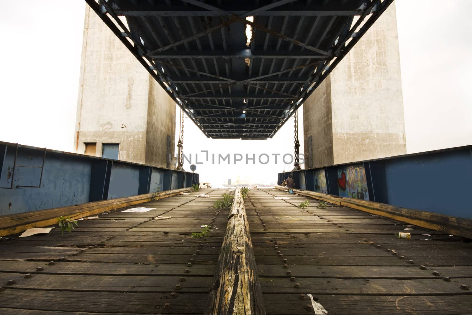 old desert car ferry dock in hong kong