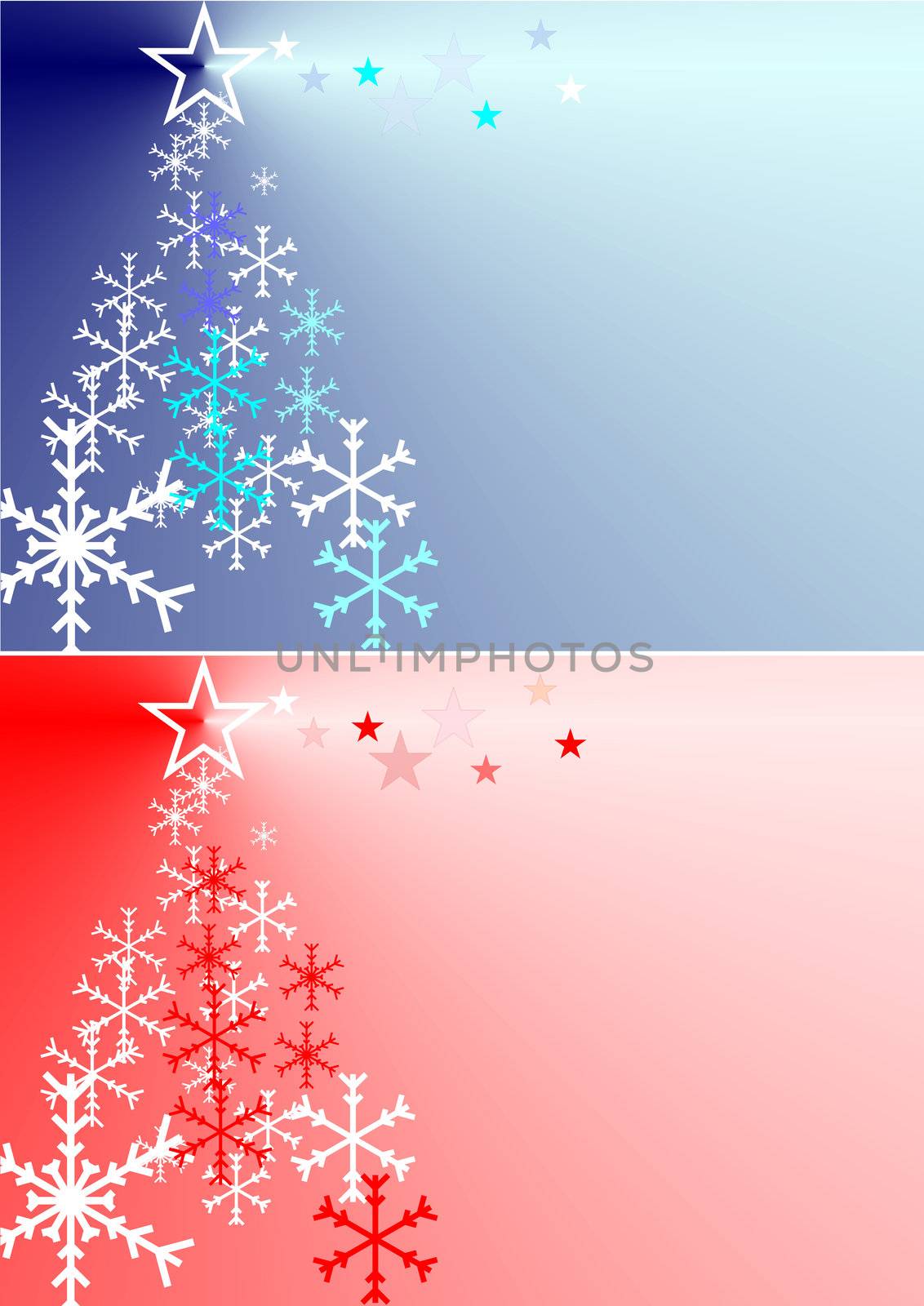 Christmas background for greeting card or wallpaper