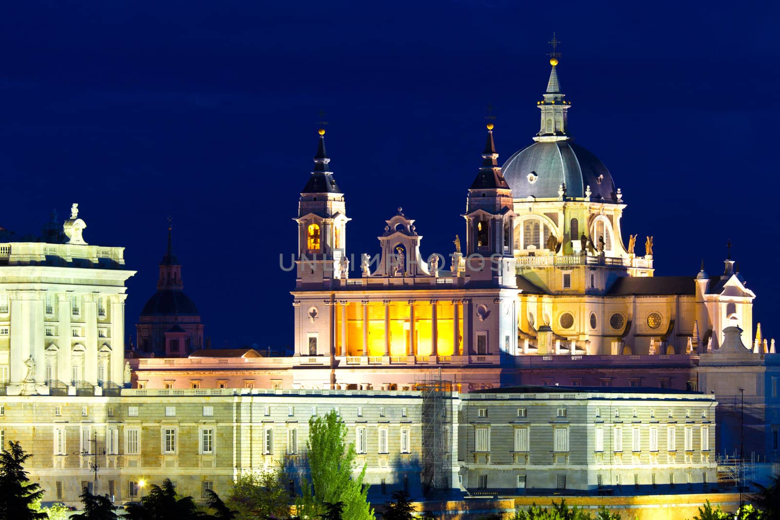Santa María la Real de La Almudena cathedral in Madrid, Spain