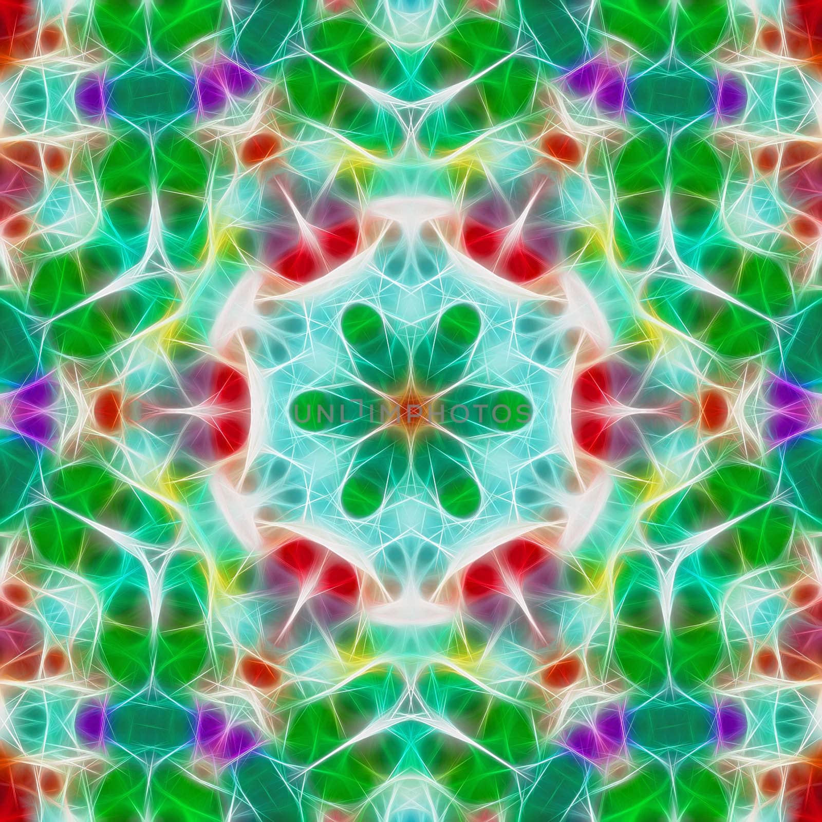 Fractal mosaic background. High resolution abstract image