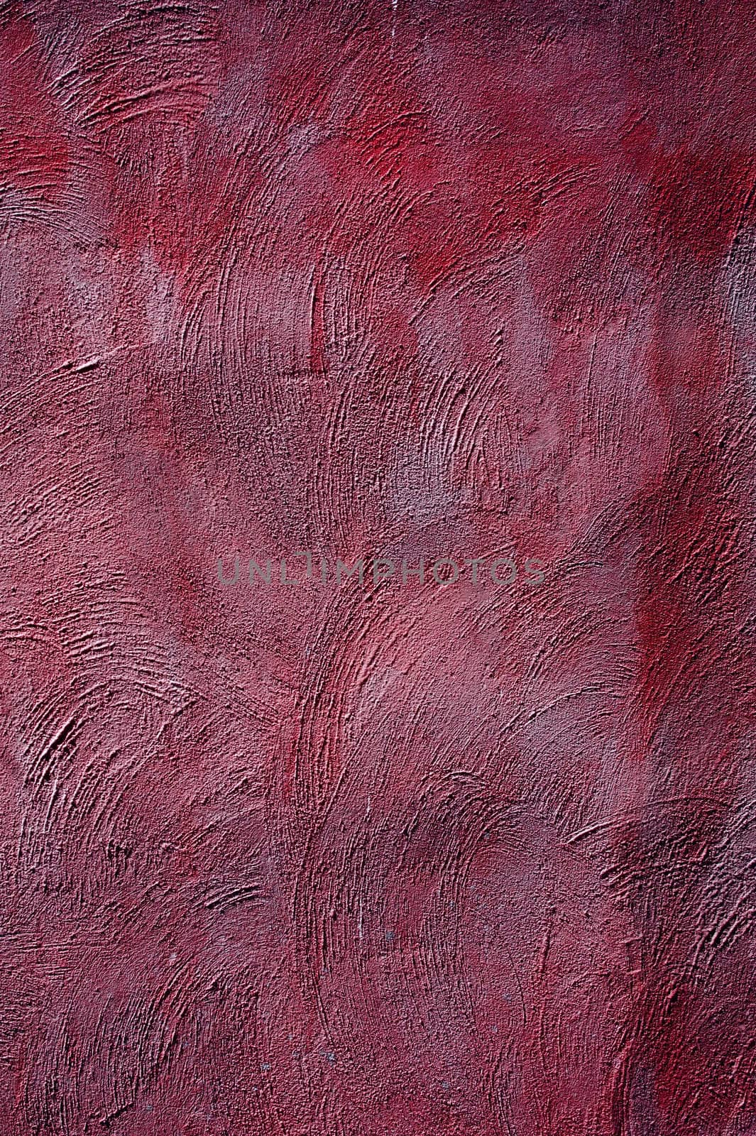 Texture of red grunge wall by nuttakit