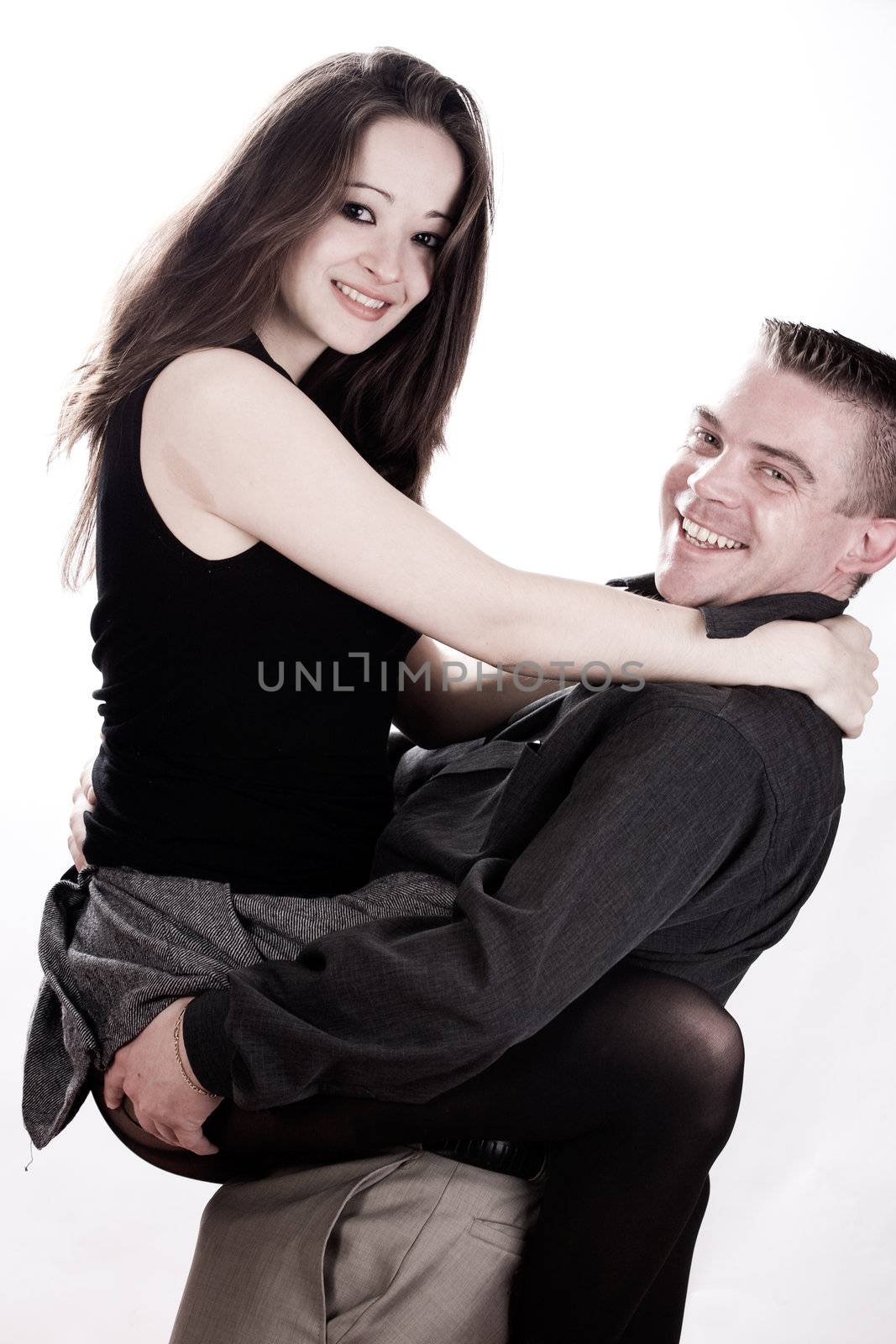 Young smiling couple by DNFStyle