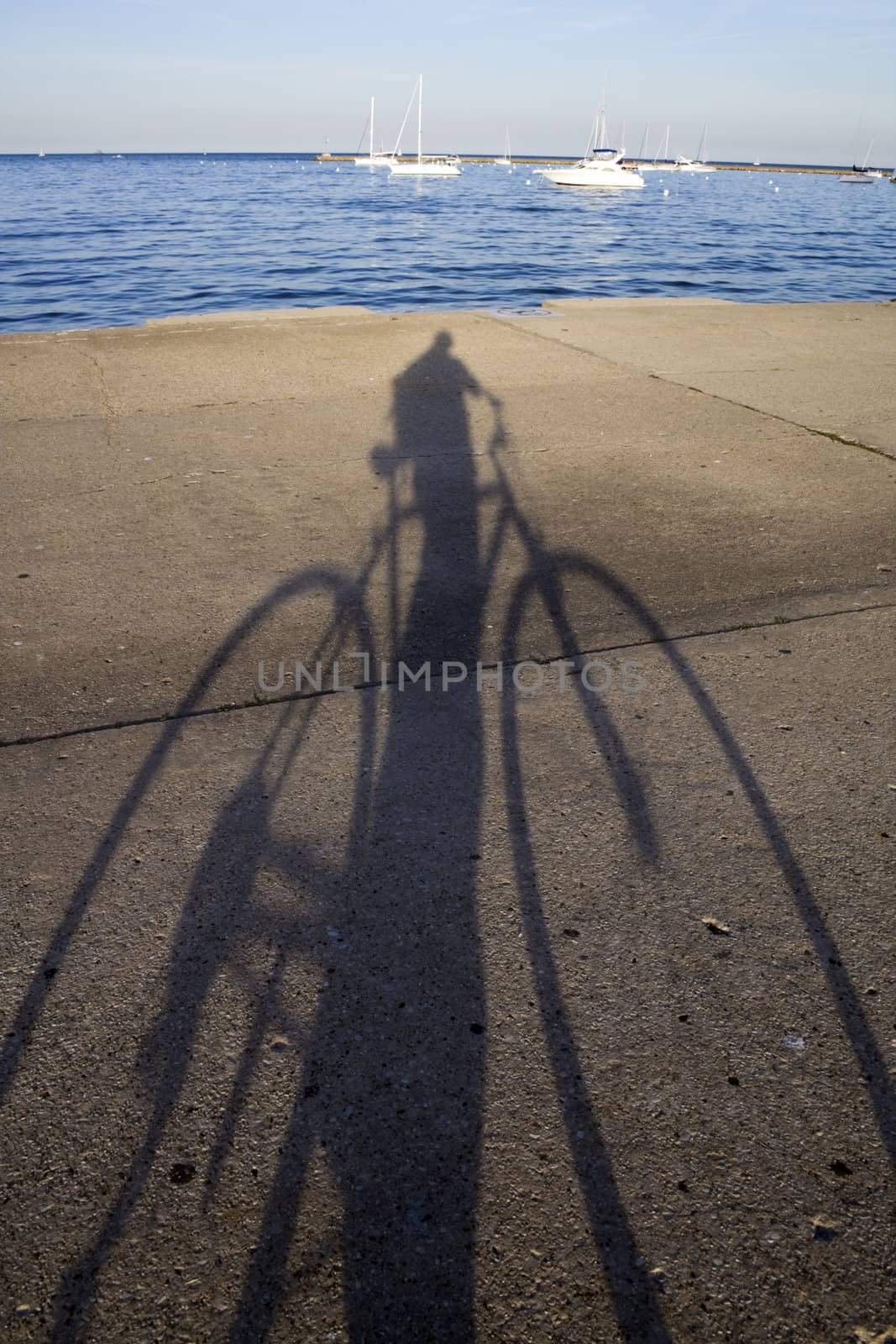 Biking by the lake by benkrut