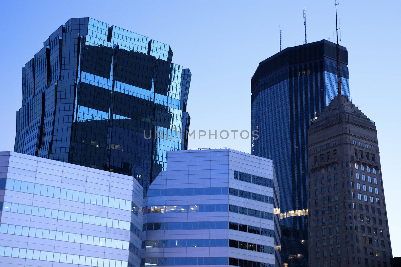 Blue Morning in Minneapolis, Minnesota.