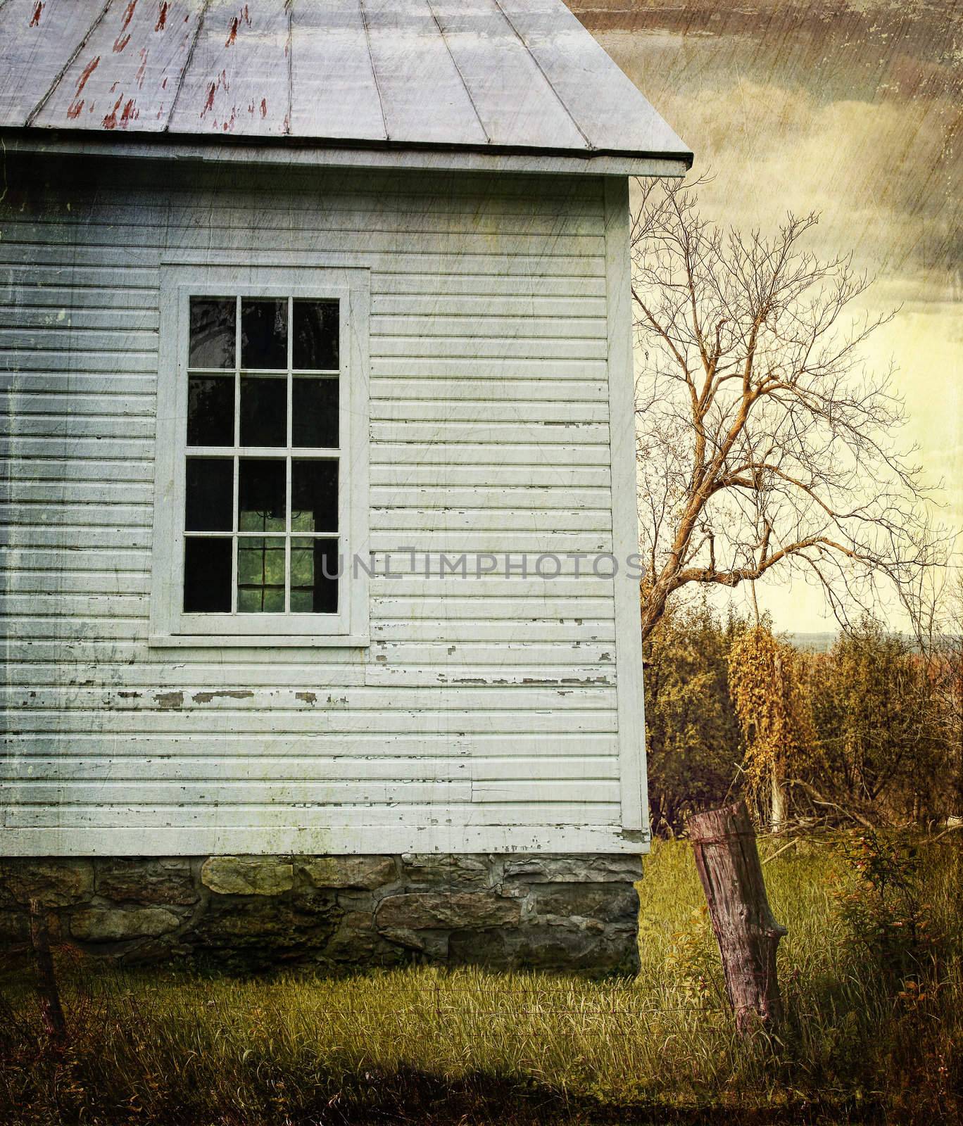 Old farm  house window  by Sandralise