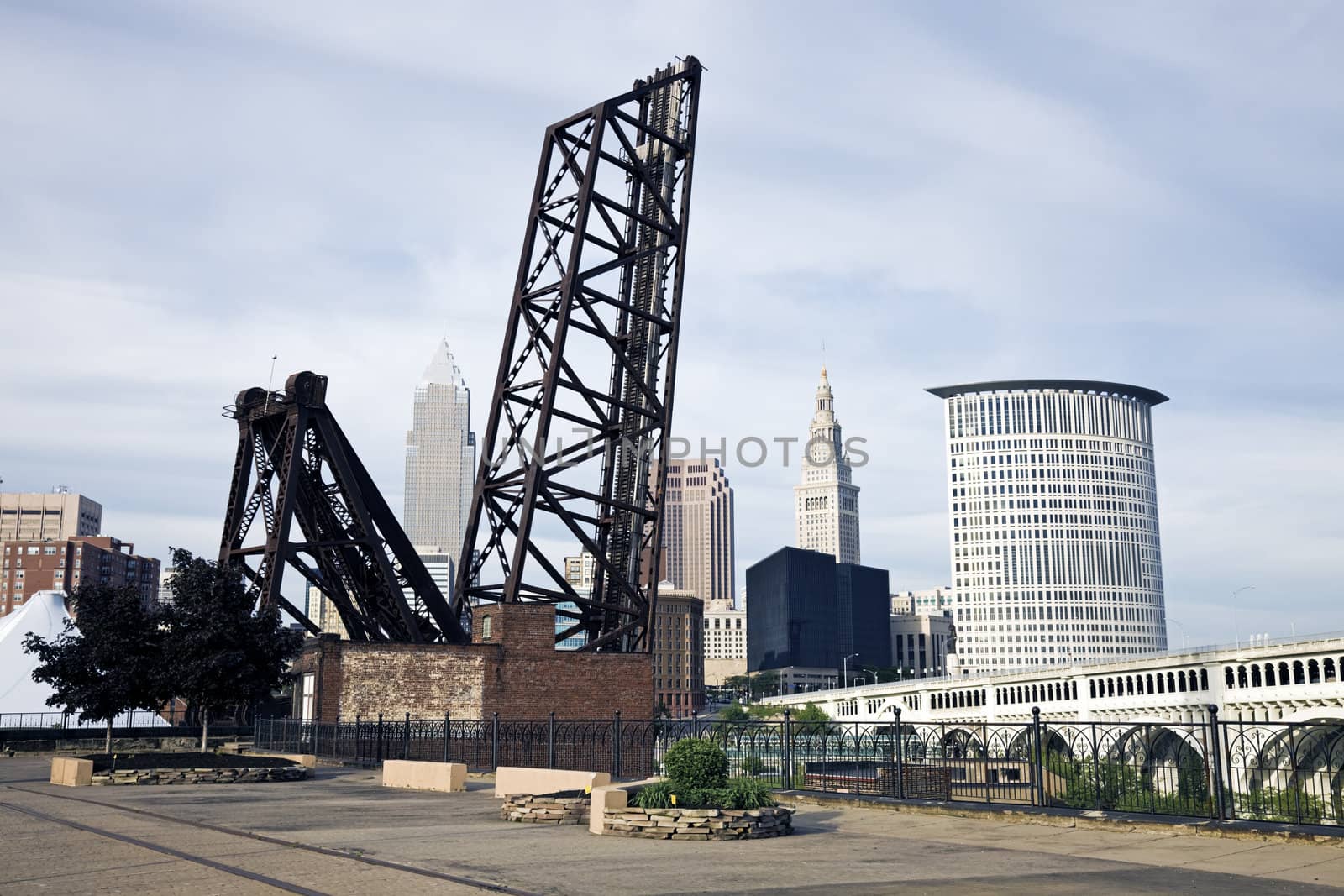 Old bridge in Cleveland by benkrut